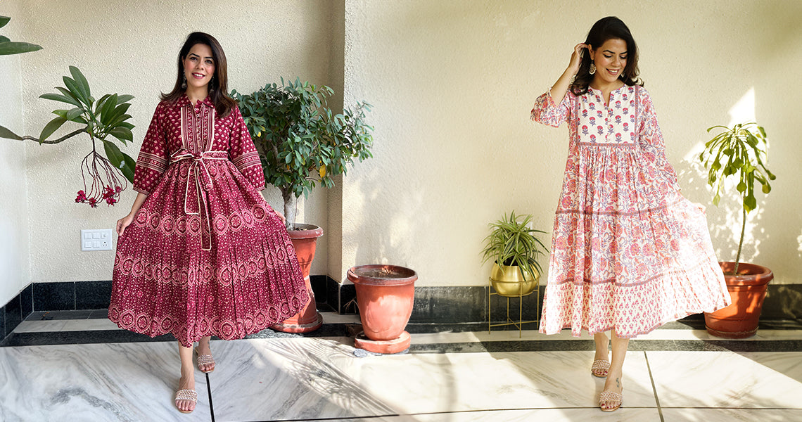 Elevate Your Style with Stunning Block Print Cotton Dresses