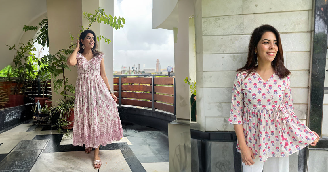 Discover the Art of Block Print with beautiful Cotton Attire