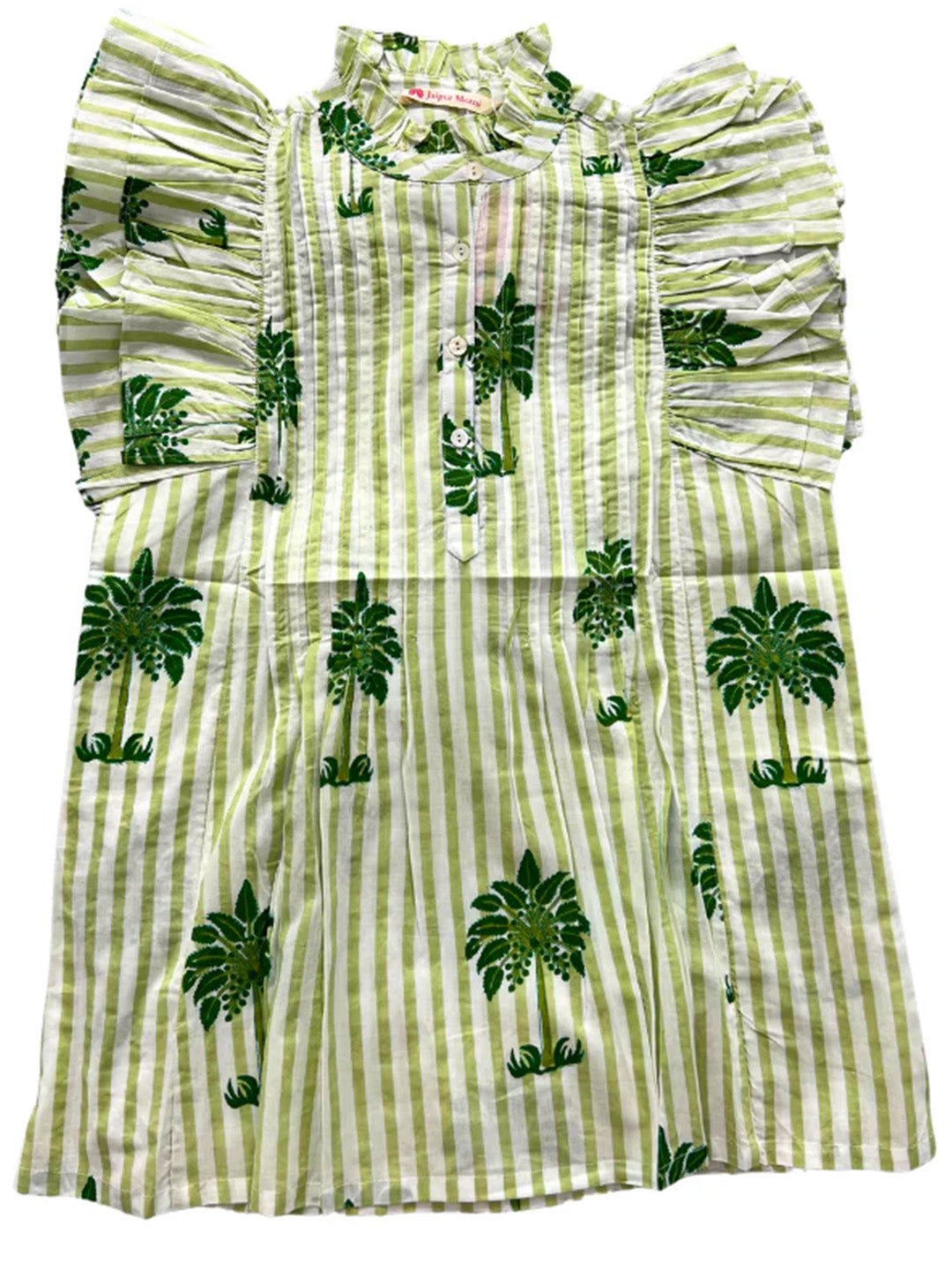 Ruffle Sleeve Top | Summer Palms