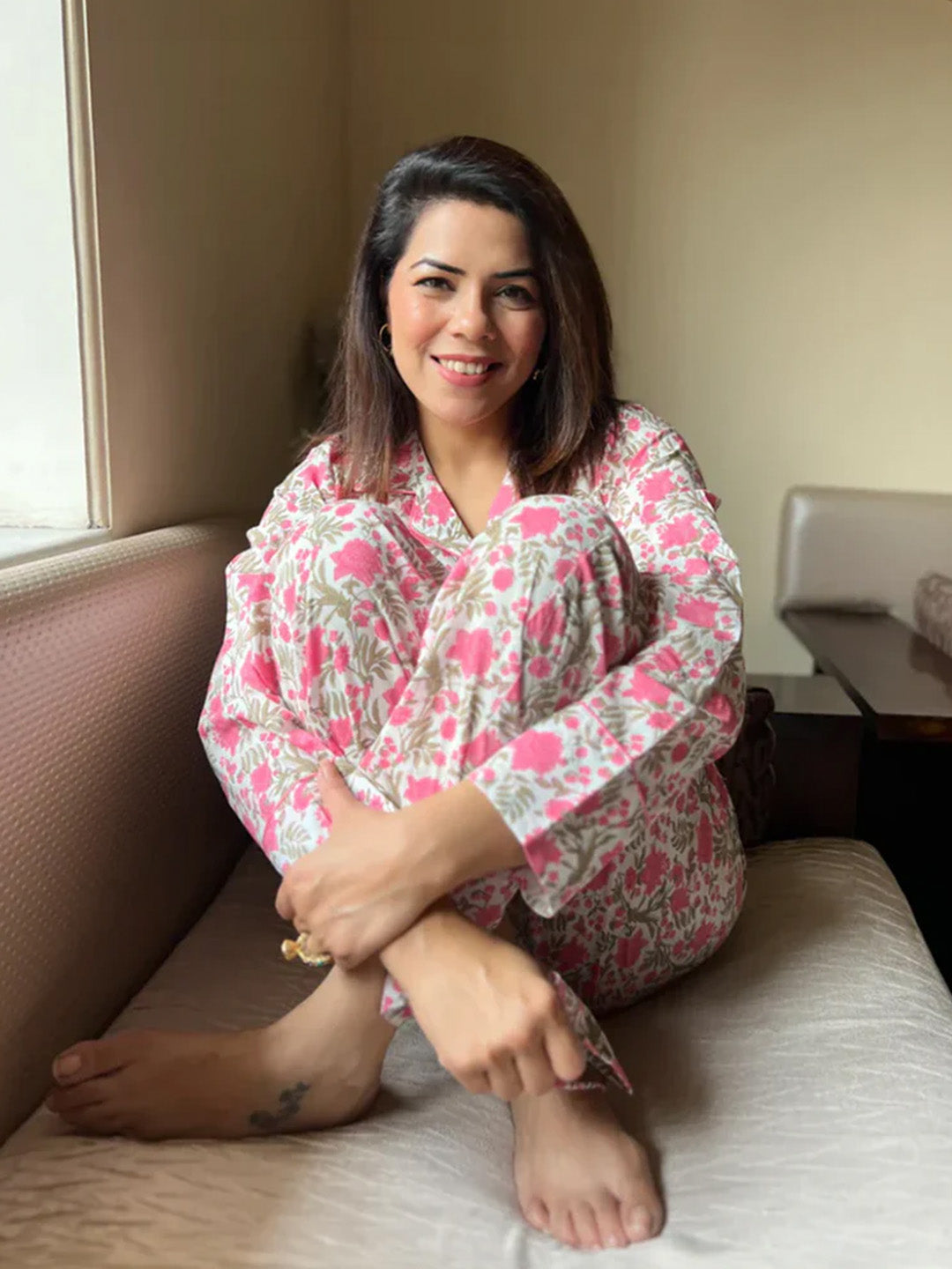 Raja Park PJ Set | Pink Floral