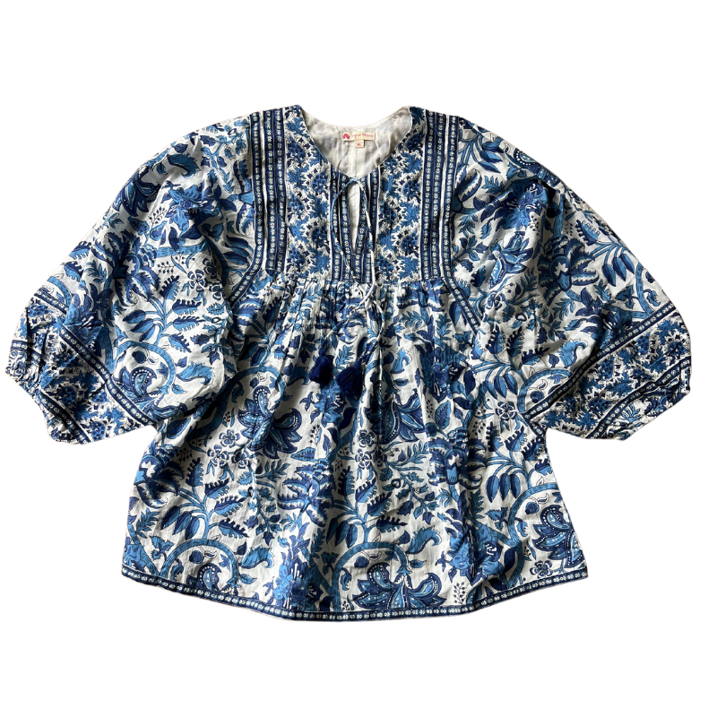 Boho Dreams Top | Neelkanth Blue