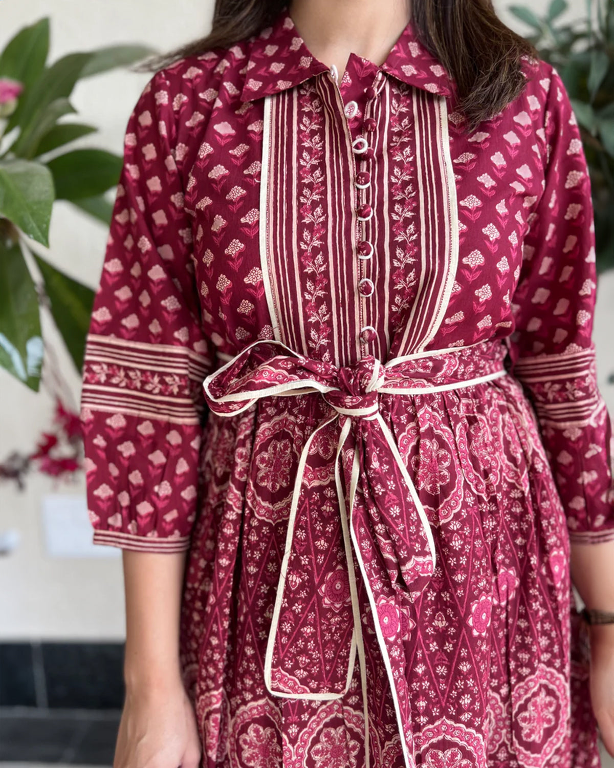 Kalyani Dress | Wine