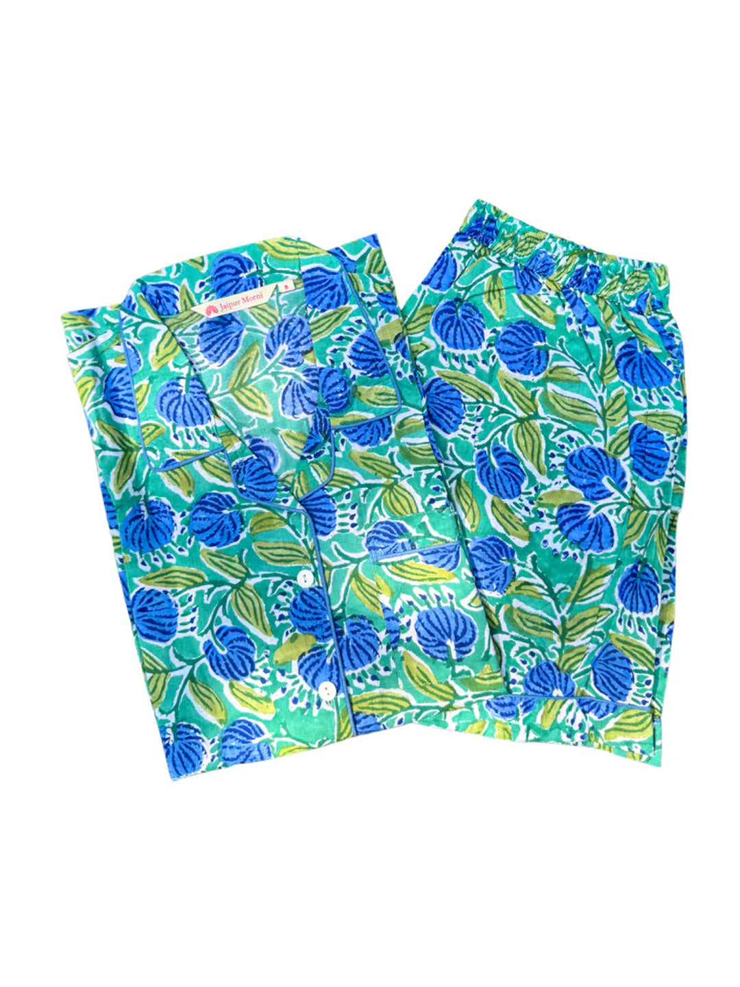 Raja Park PJ Set Short | Green Garden | Limited Edition