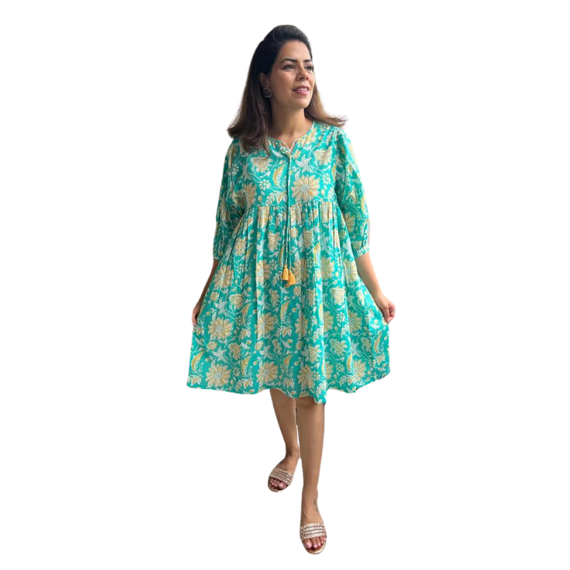 Sapna Dress | Aqua