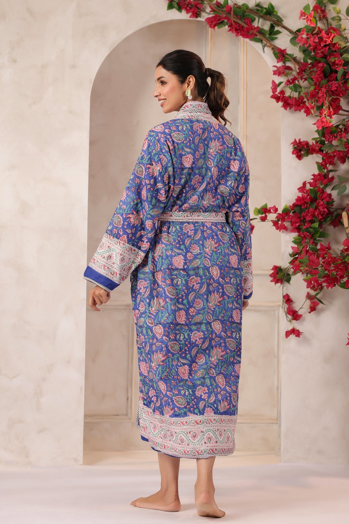 Morni Bagh Printed Reversible Quilted Robes