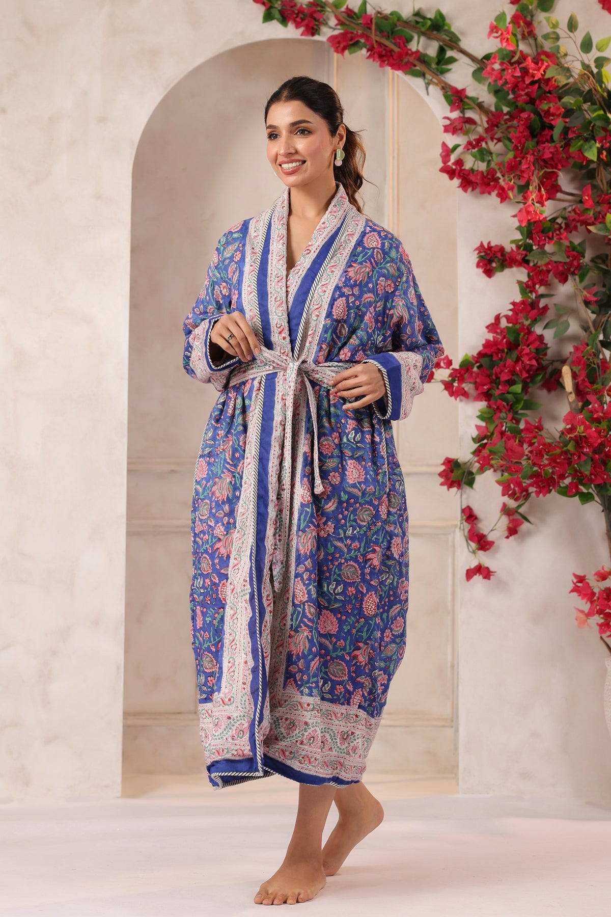 Morni Bagh Printed Reversible Quilted Robes