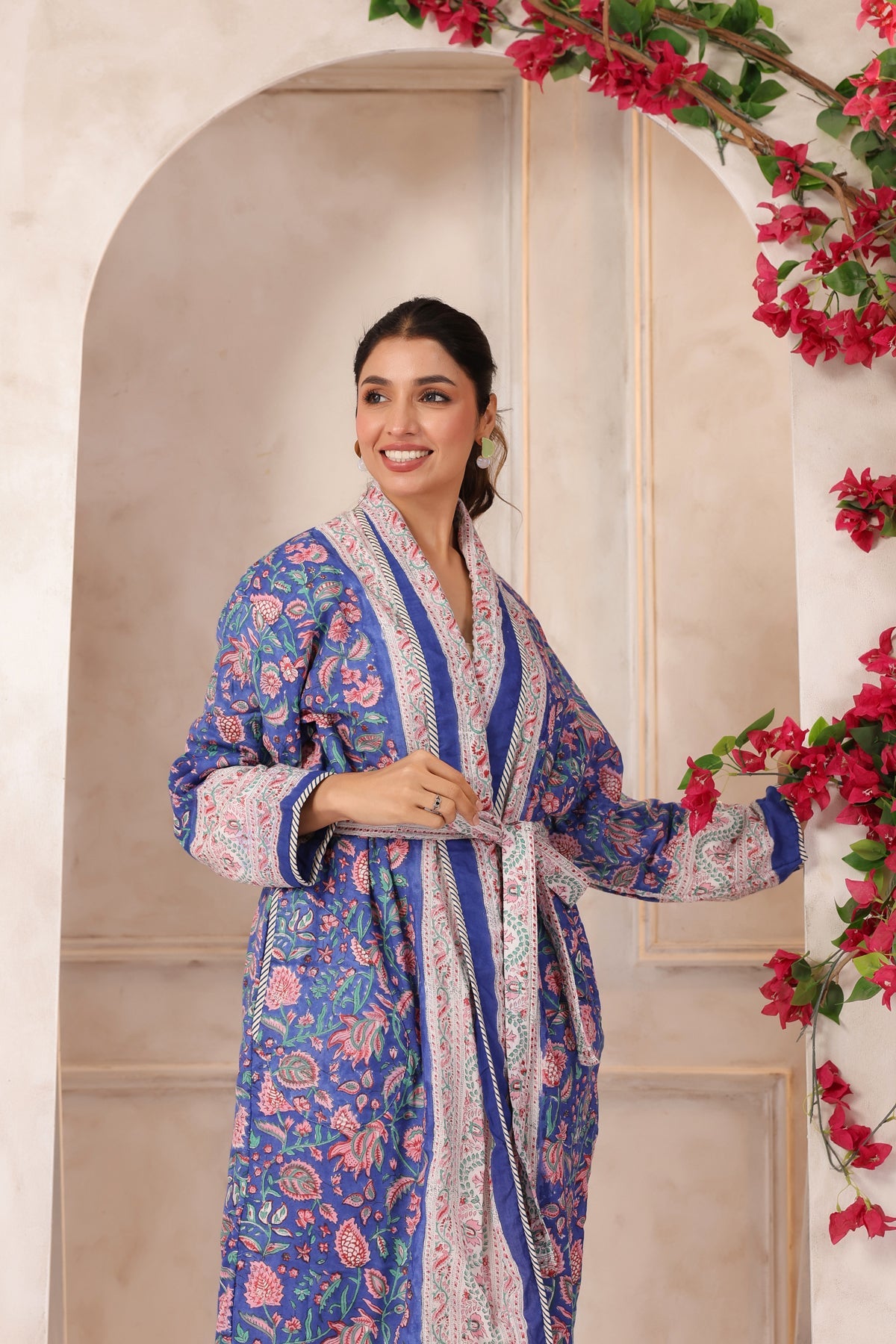Morni Bagh Printed Reversible Quilted Robes