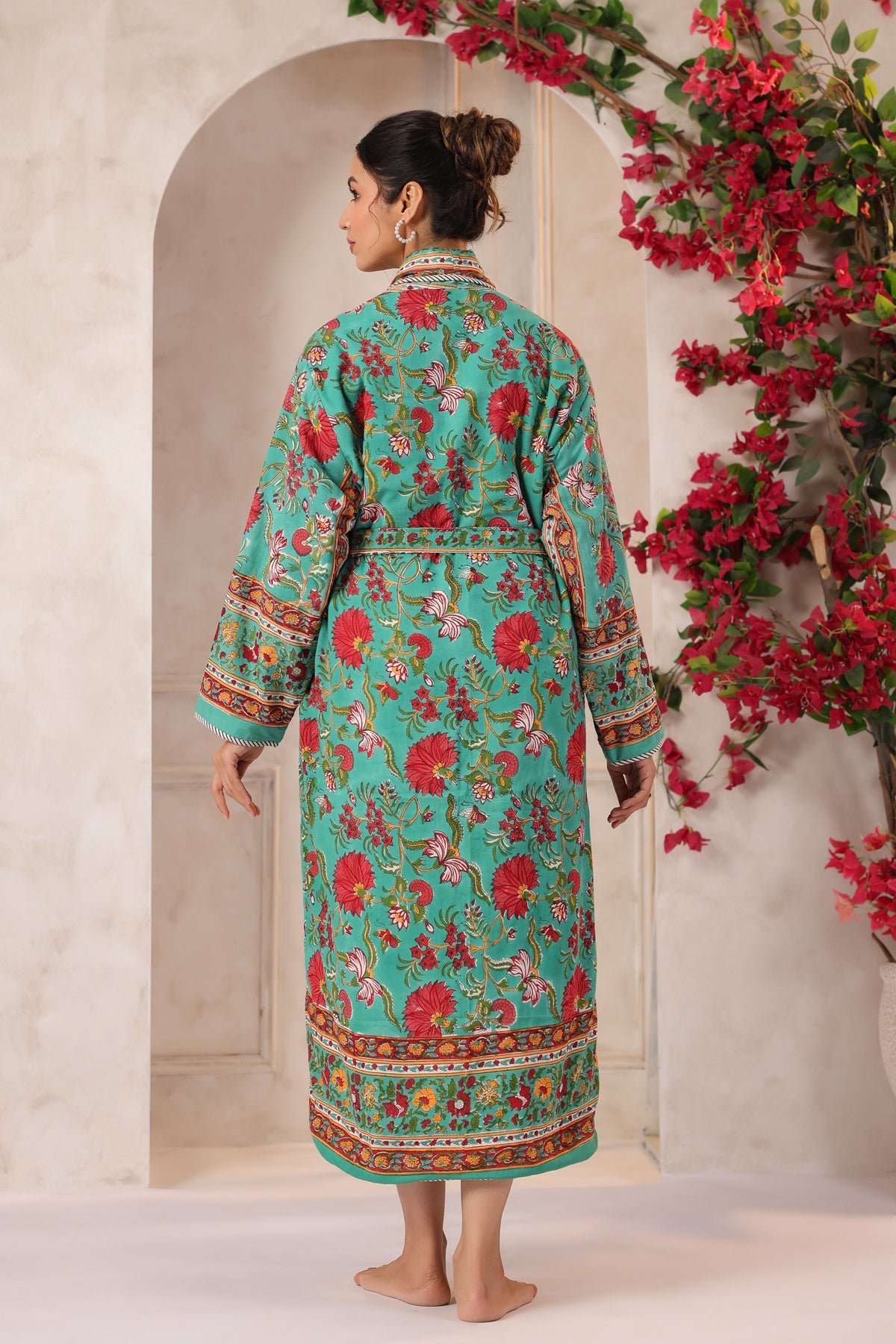 Gulbagh Robe Printed Reversible Quilted Robes