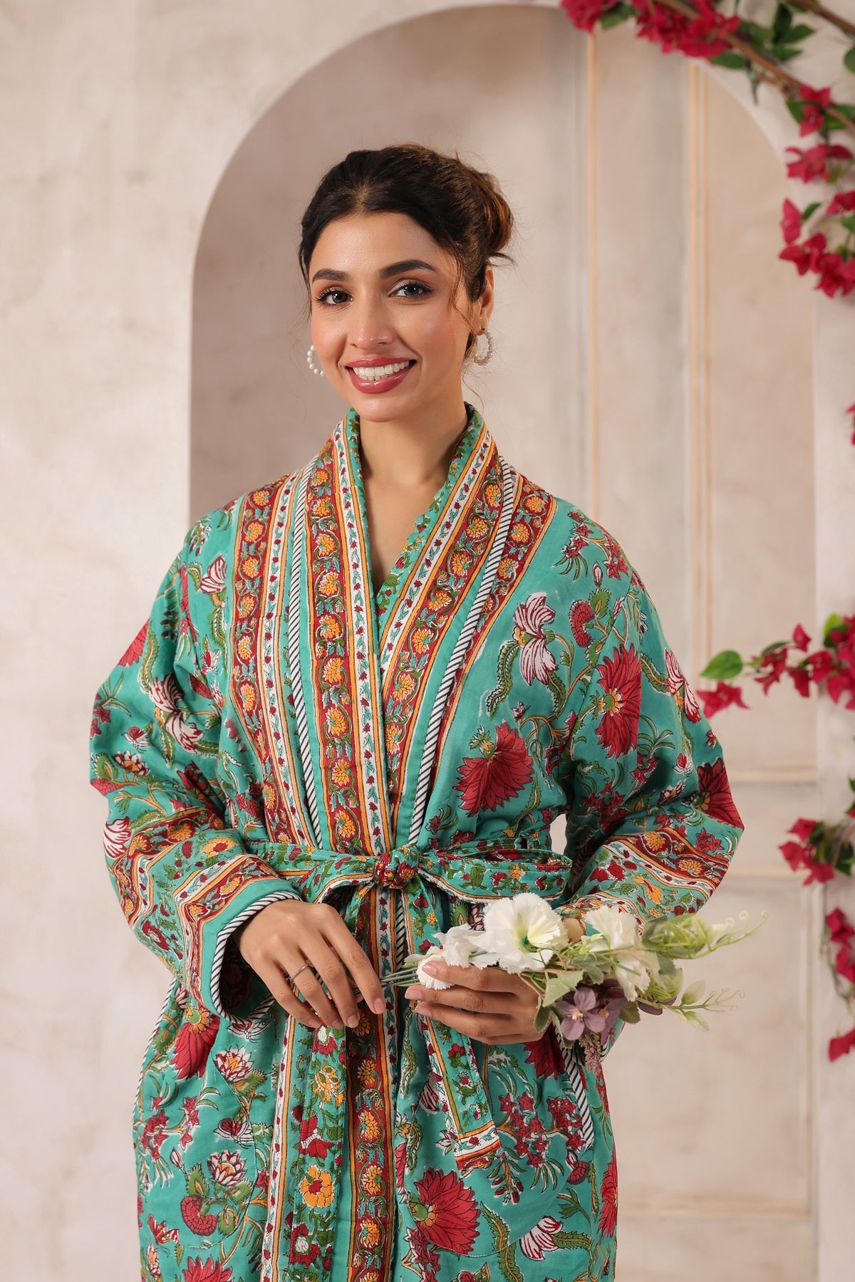 Gulbagh Robe Printed Reversible Quilted Robes