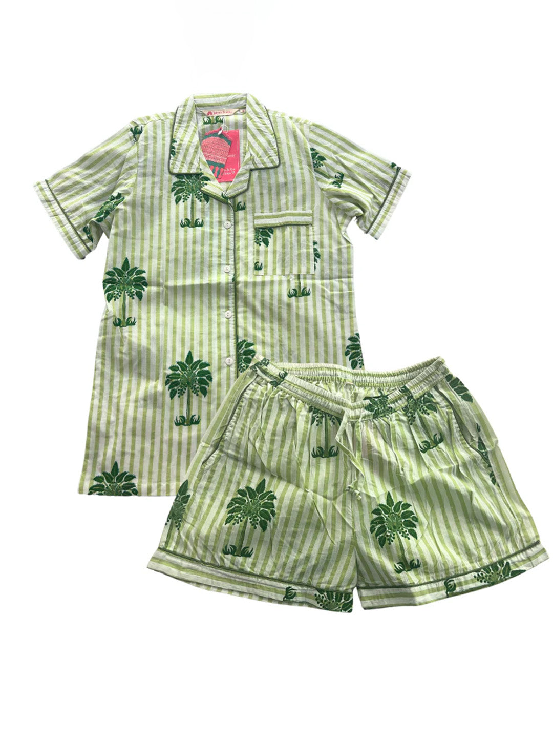 Shanti PJ Set Short | Summer Palms