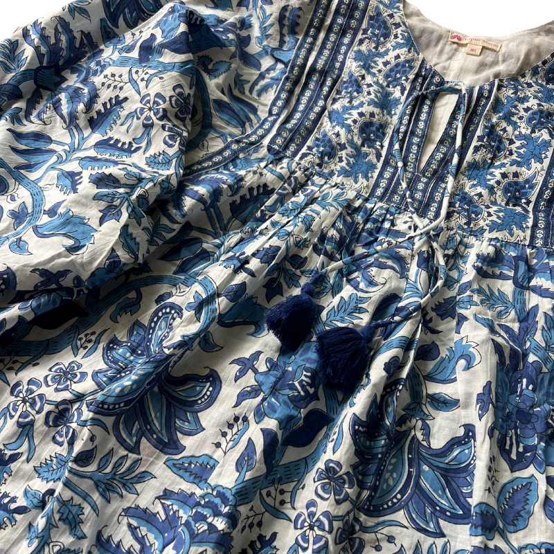 Boho Dreams Top | Neelkanth Blue