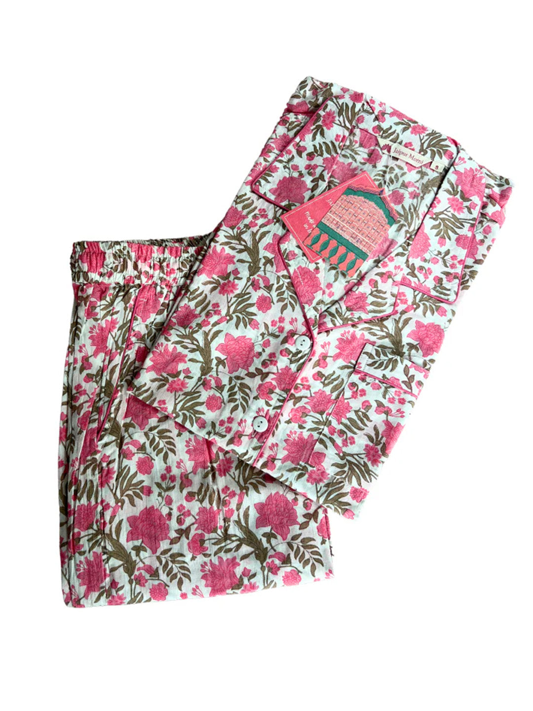Raja Park PJ Set | Pink Floral