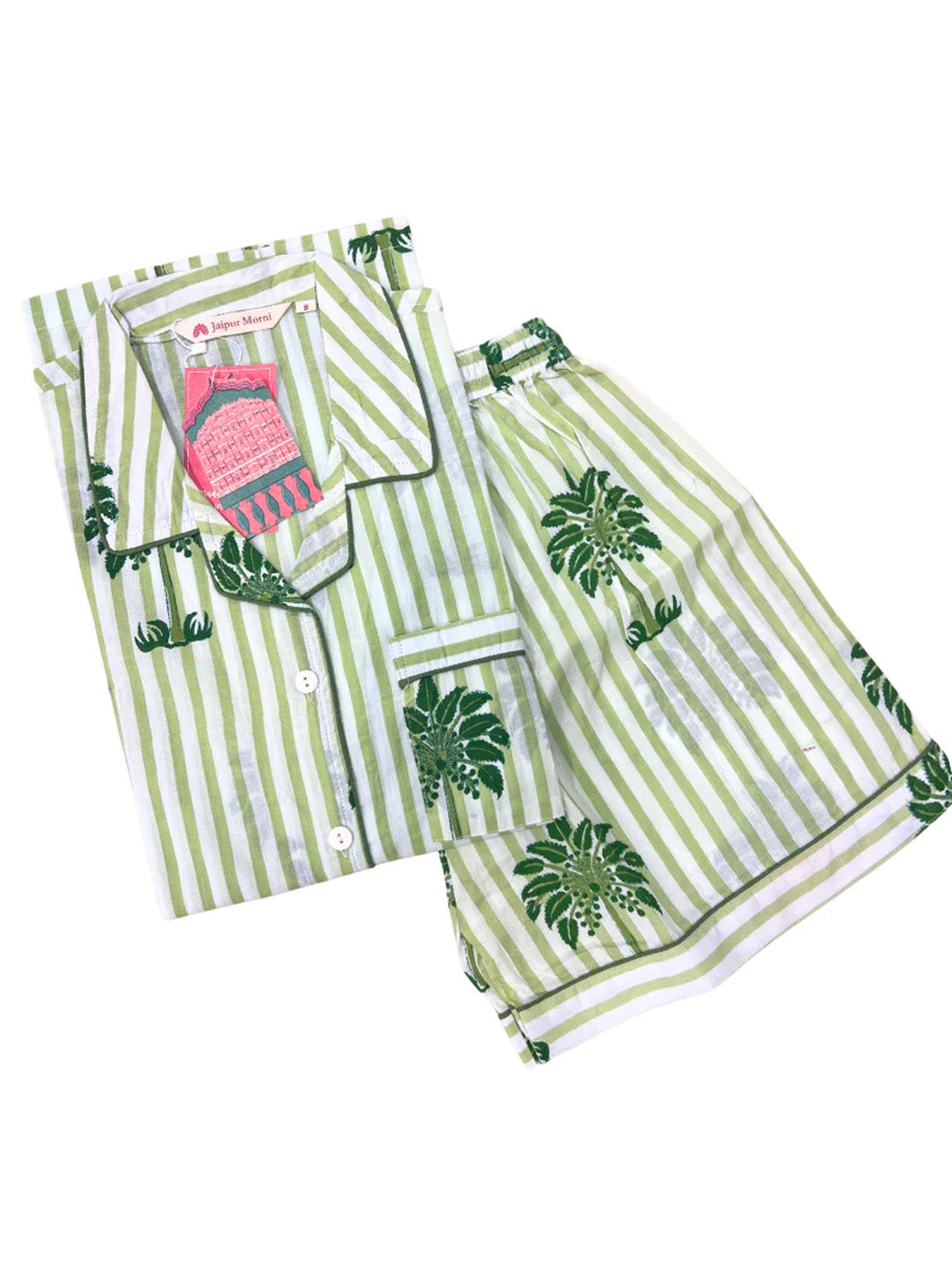 Shanti PJ Set Short | Summer Palms