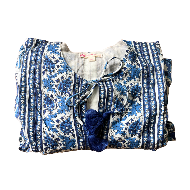 Boho Dreams Top | Neelkanth Blue