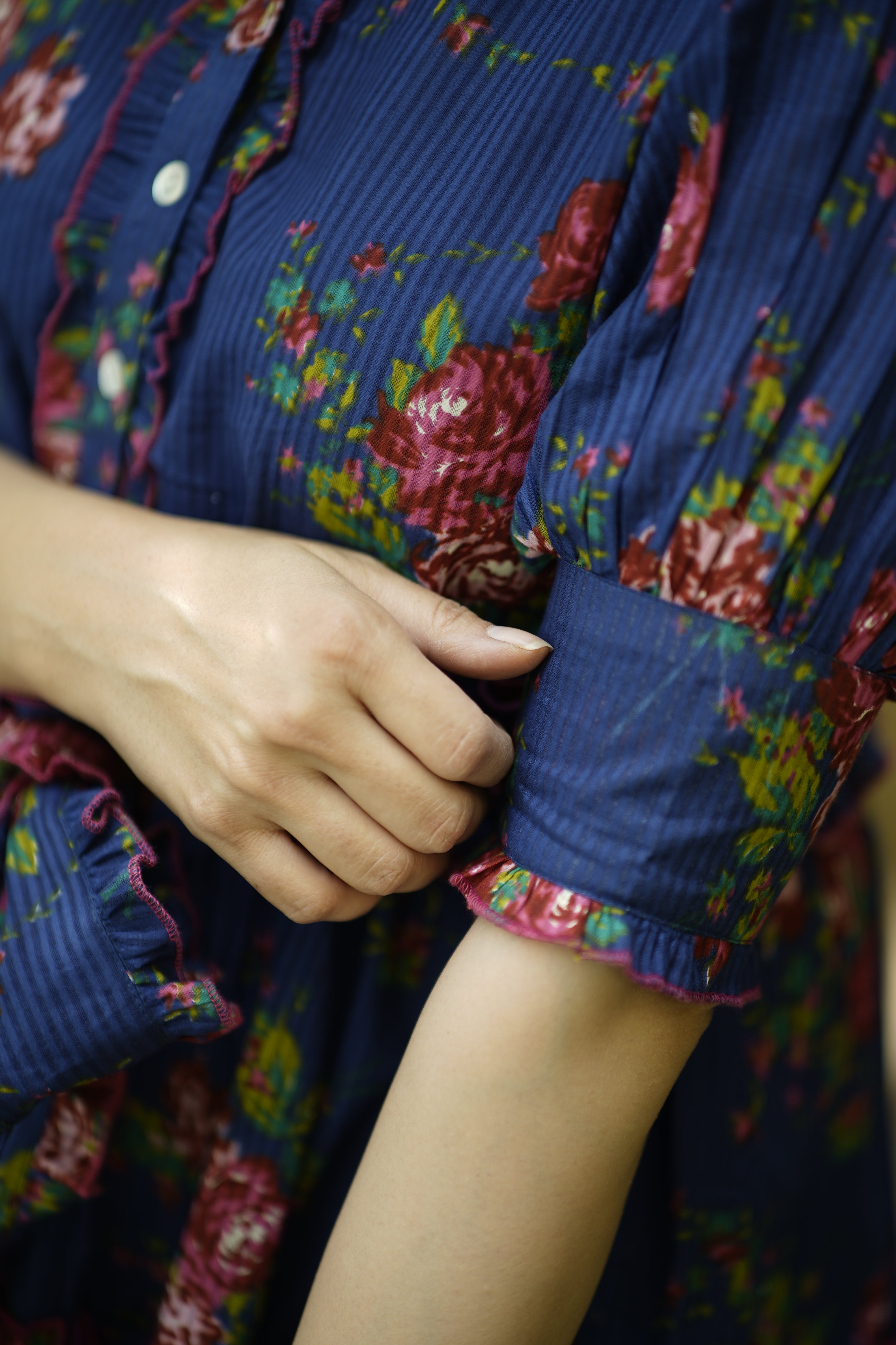 Saumya Dress | Deep Blue