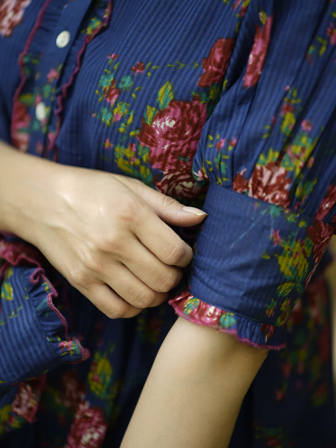 Saumya Dress | Deep Blue