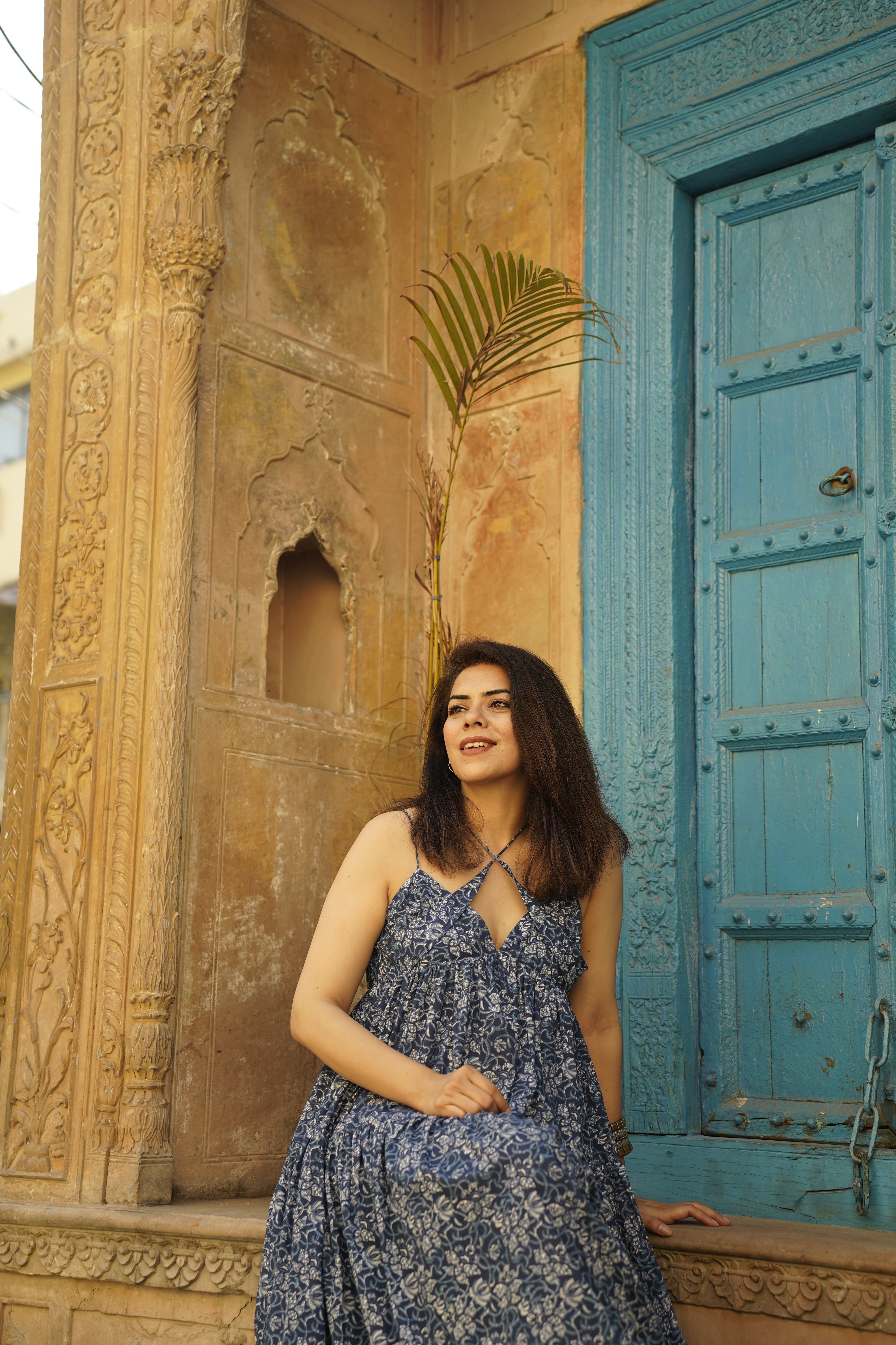 Indigo Beach Printed Dress