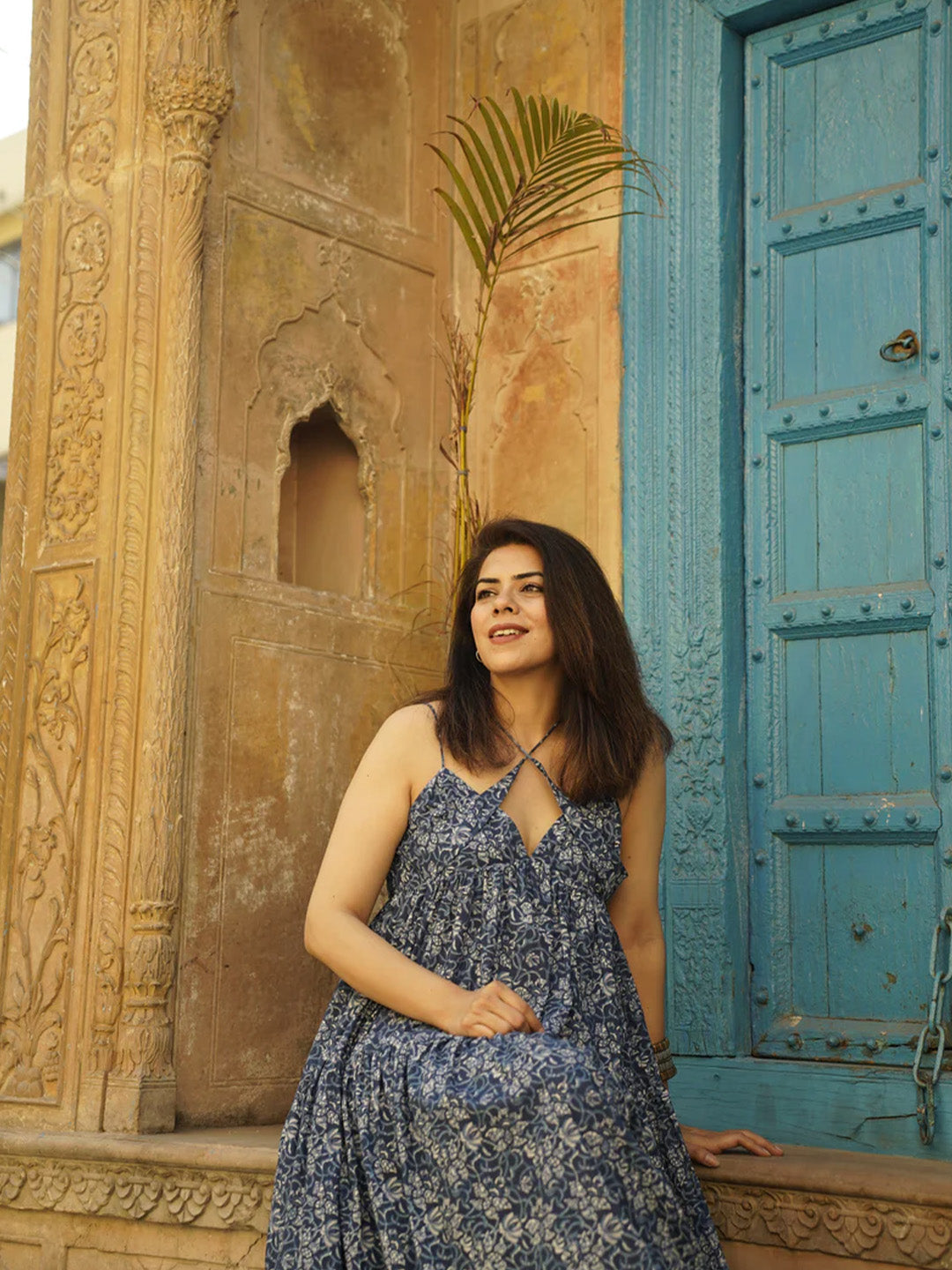 Indigo Beach Printed Dress