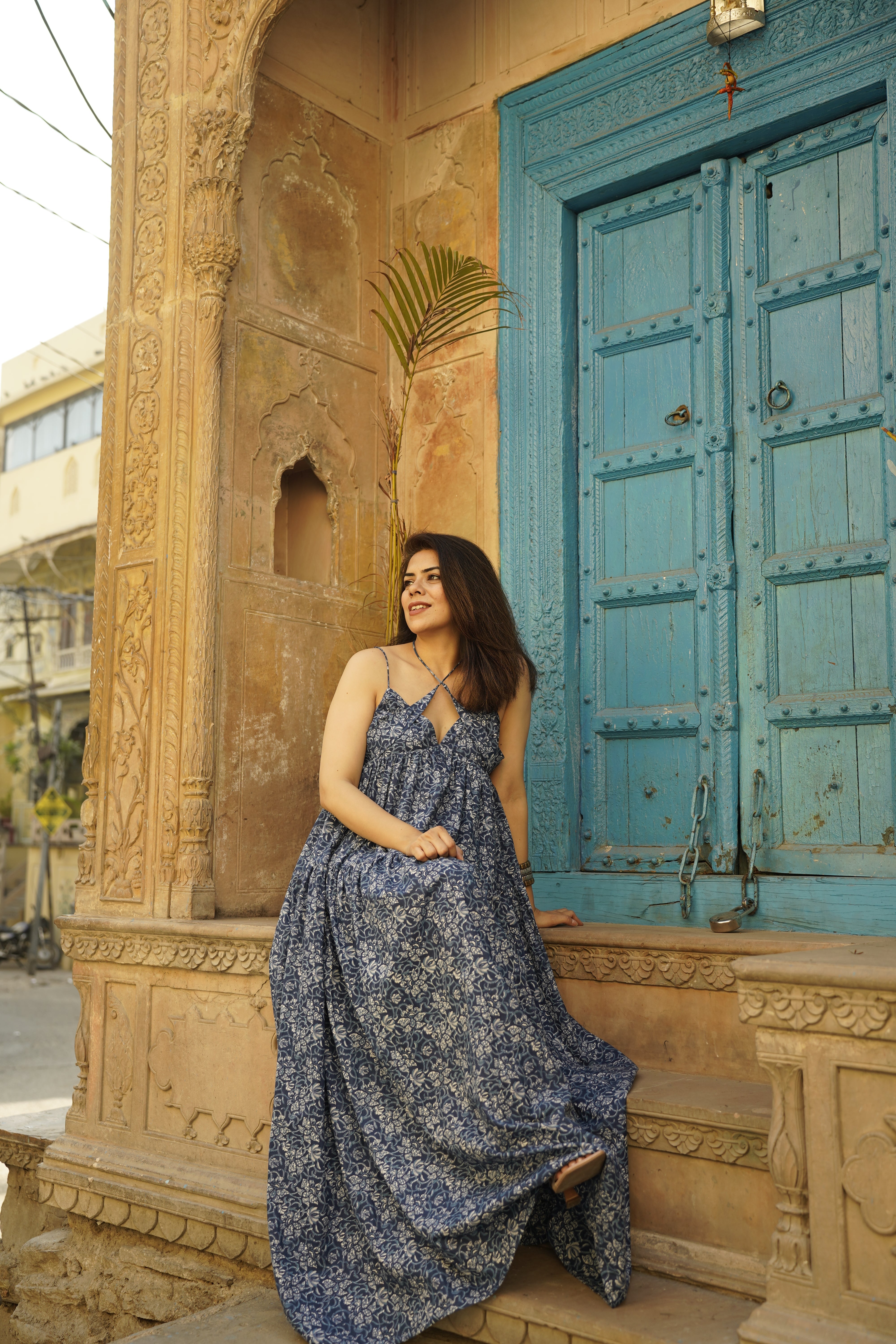 Indigo Beach Printed Dress