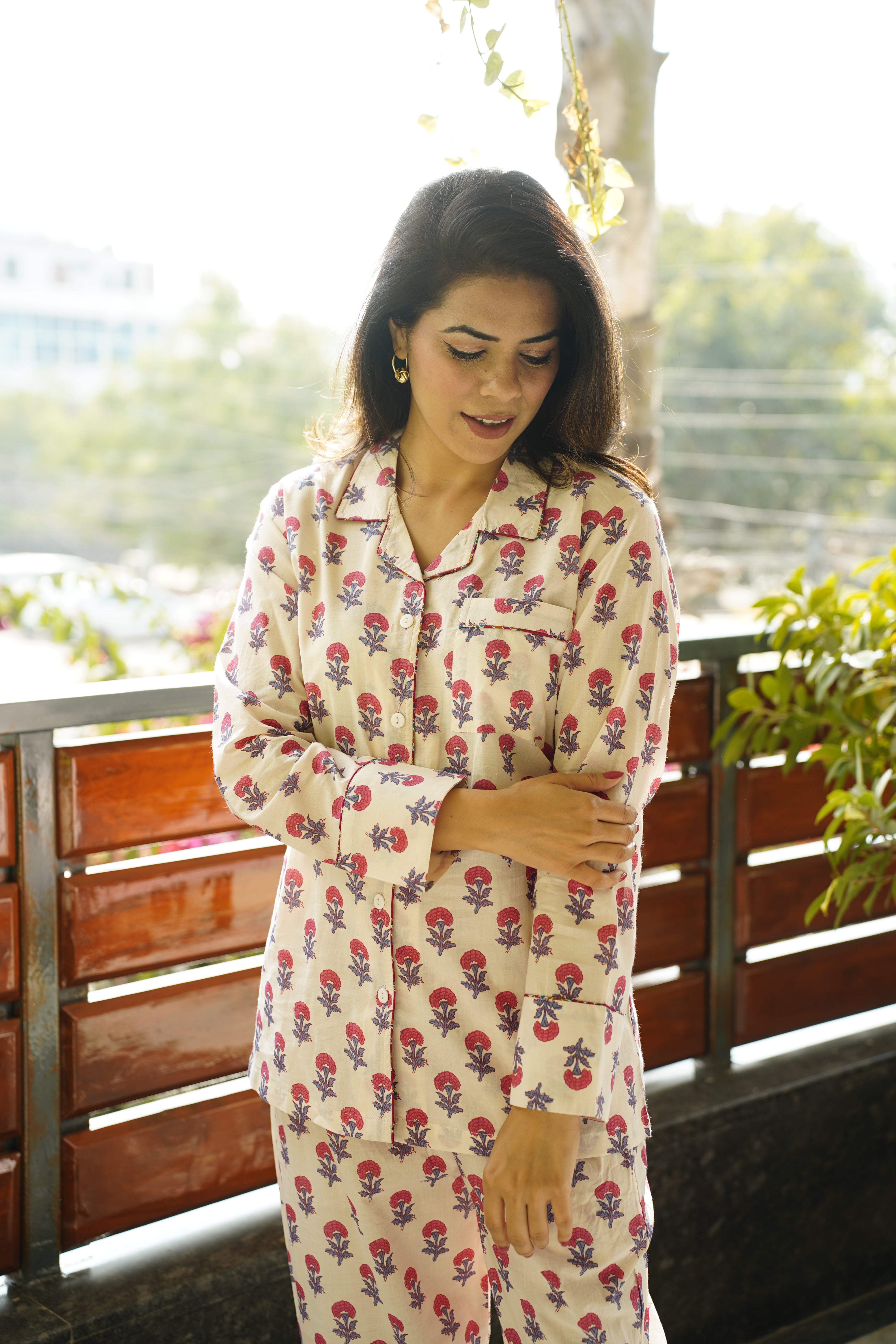 Raja Park PJ Set | Pink Zinnia