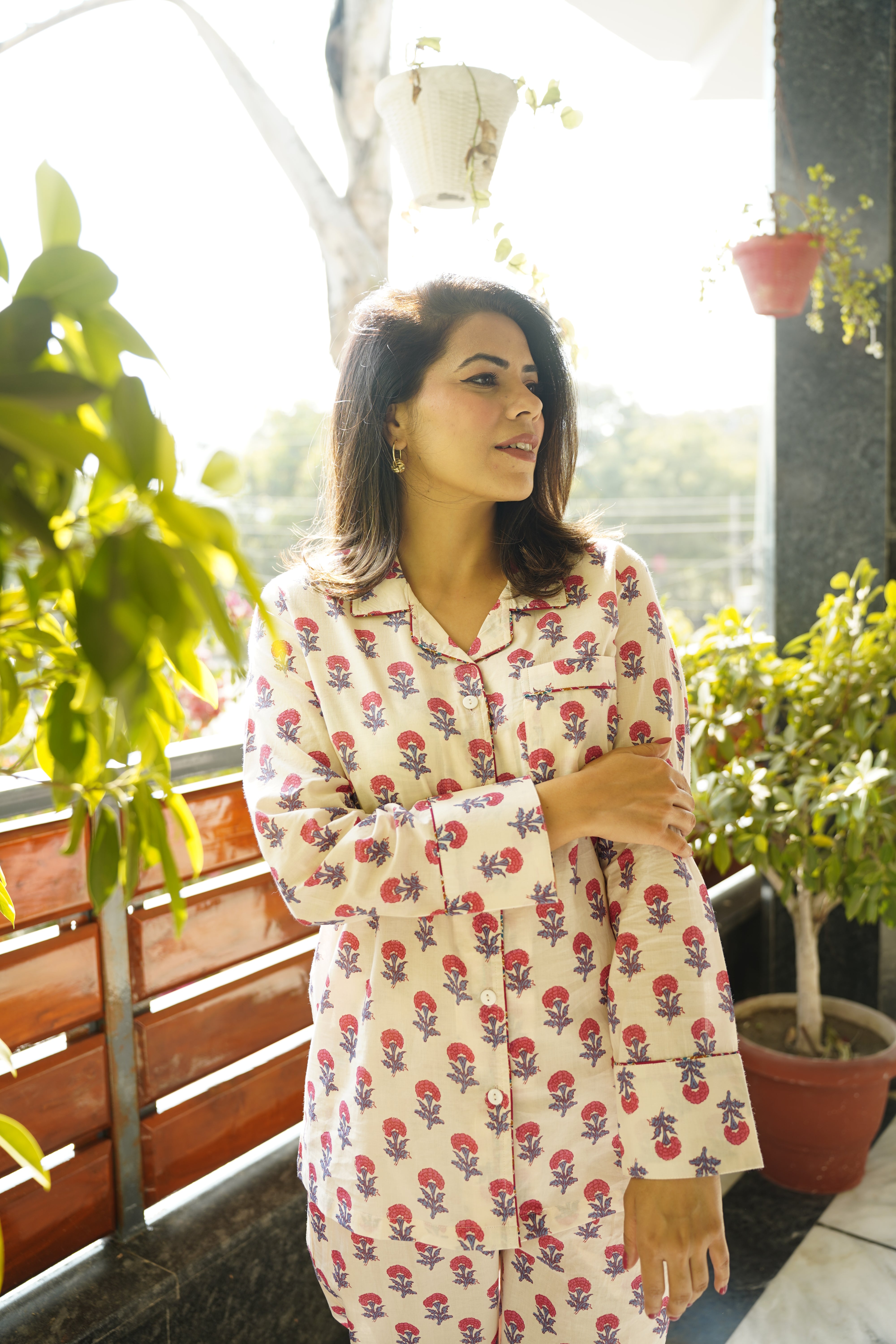 Raja Park PJ Set | Pink Zinnia