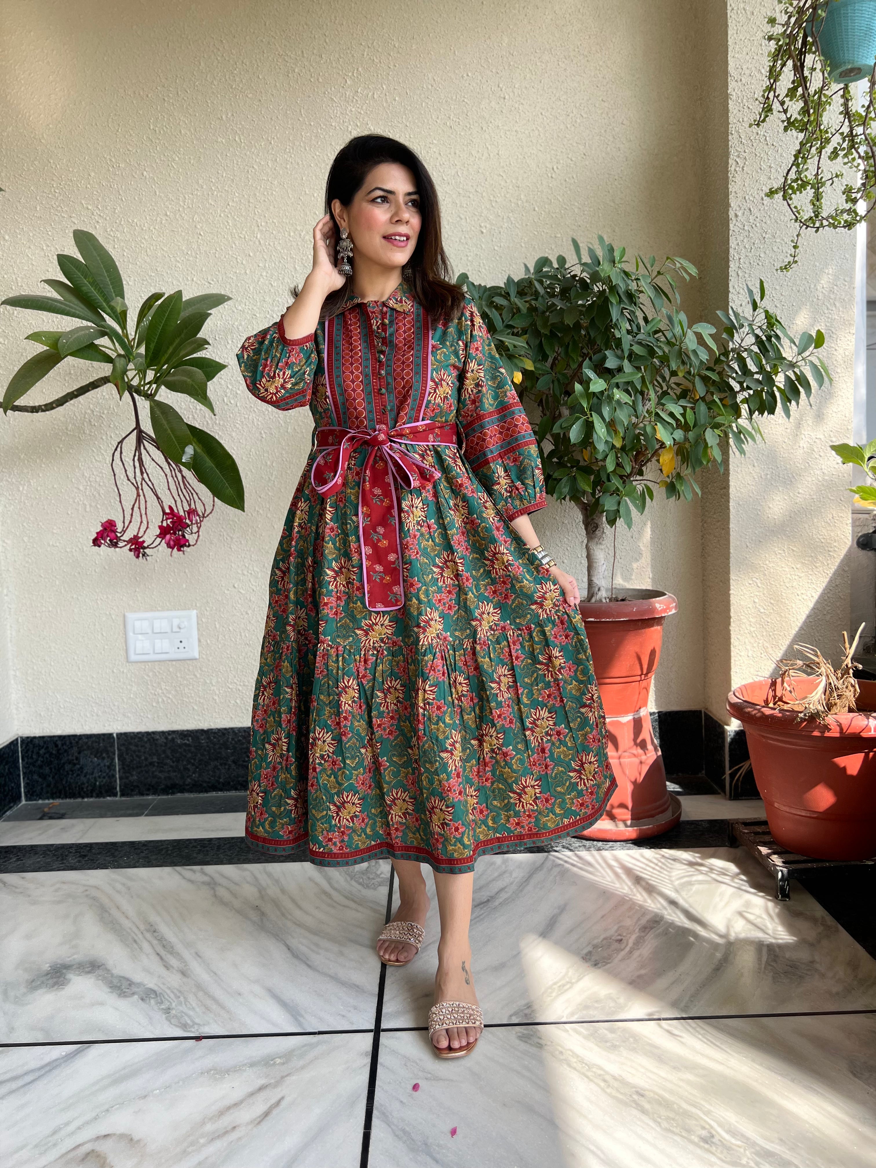 Kalyani Dress | Evergreen