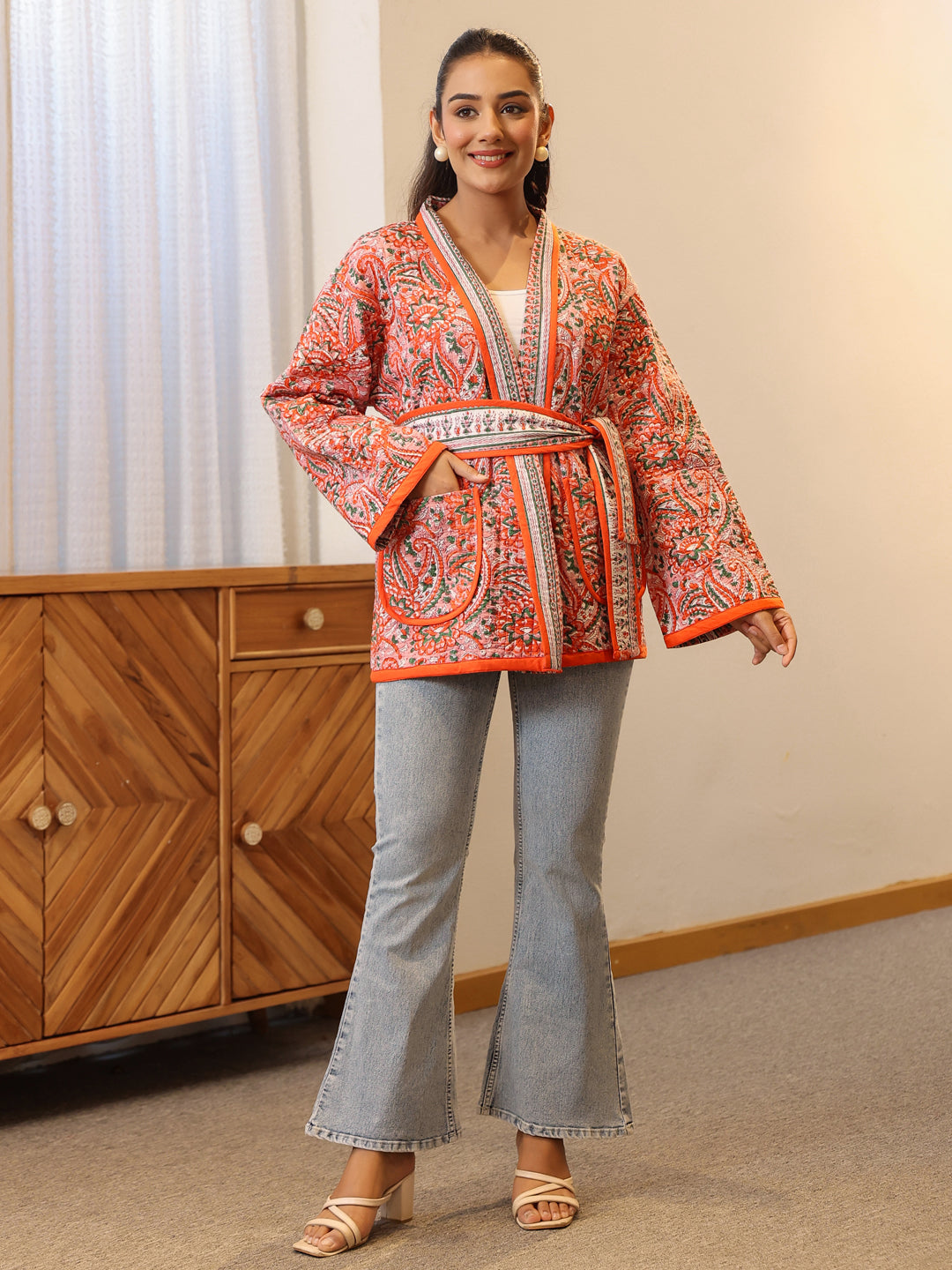 Orangerie Quilted Jacket with Pockets