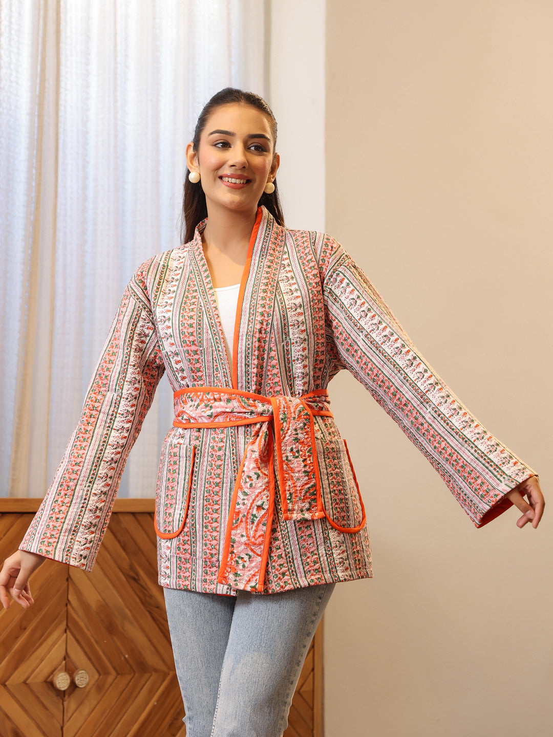 Orangerie Quilted Jacket with Pockets