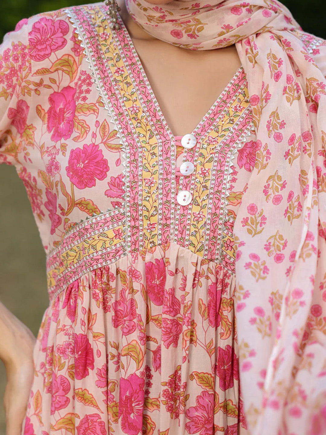 Kamini Kurta Set | Rose