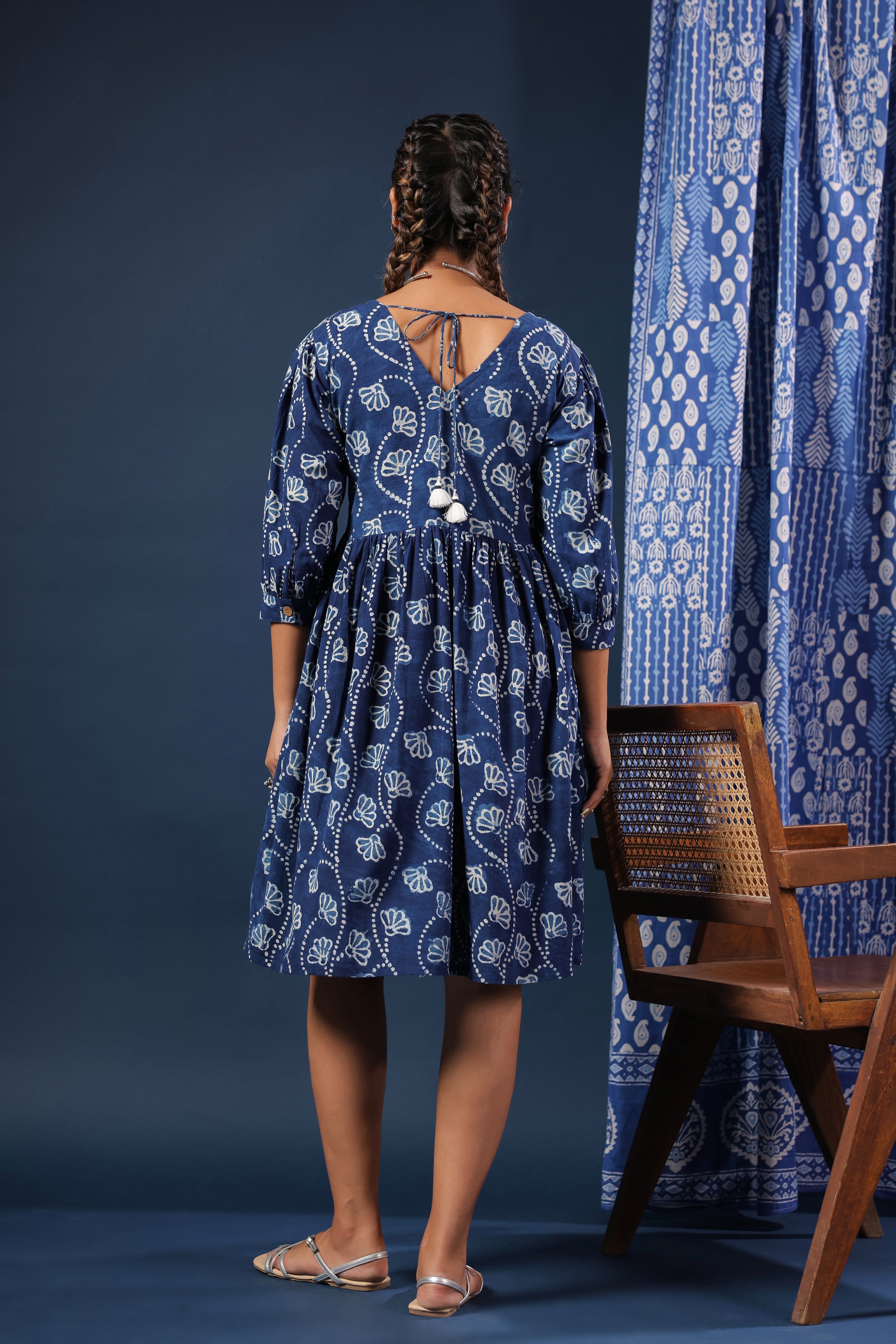 Dabu Printed Cotton Summer Dress
