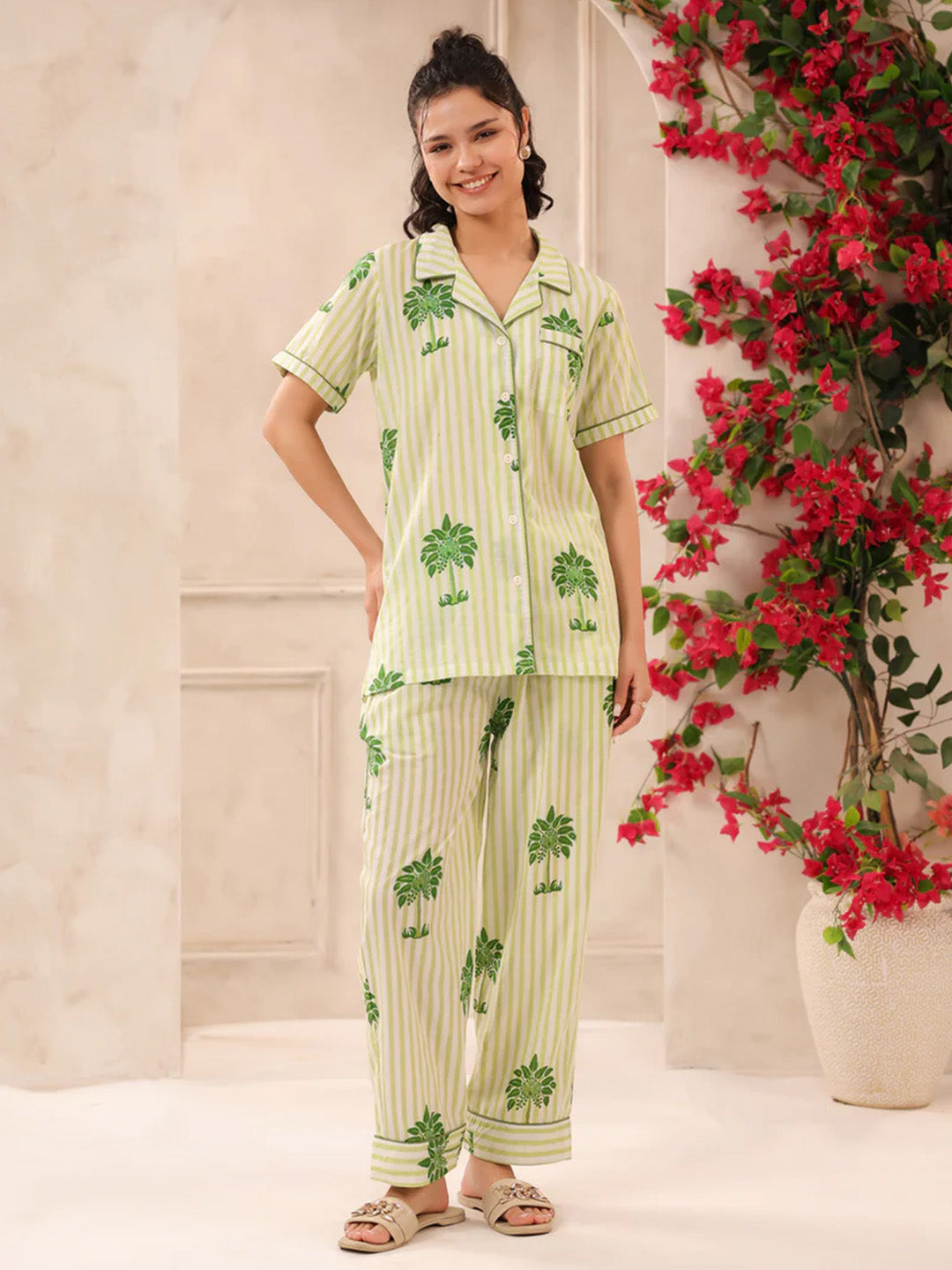 Shanti PJ Pants | Summer Palms