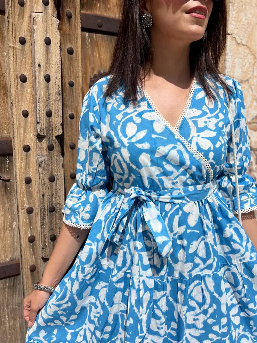 Man Sagar Dress | Sky Blue