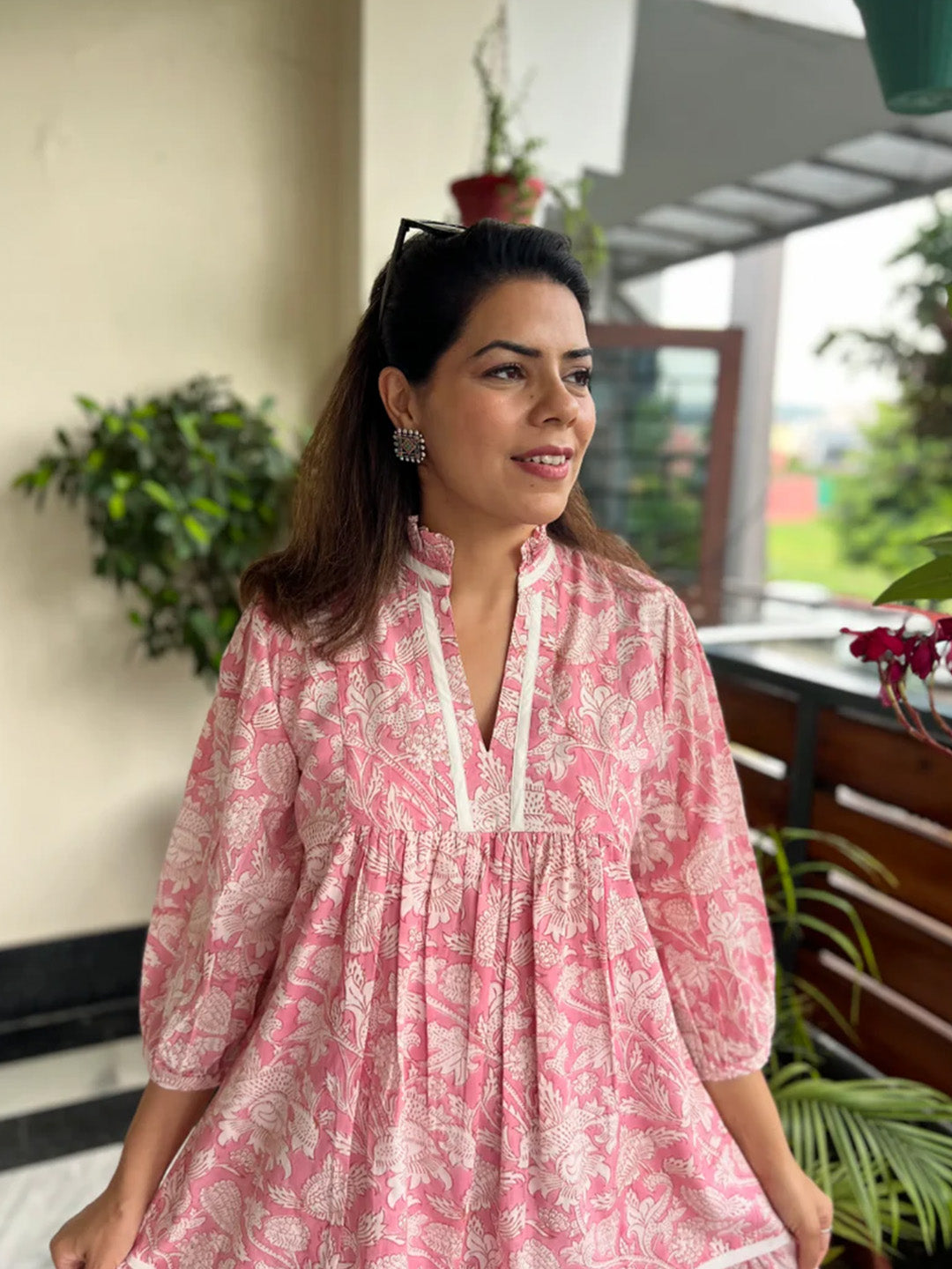 Anshu Dress | Pink Blossom