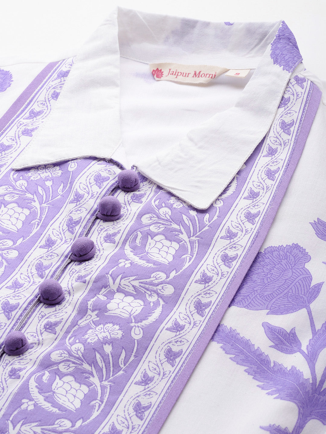 Mughal Print Dress | Lavender