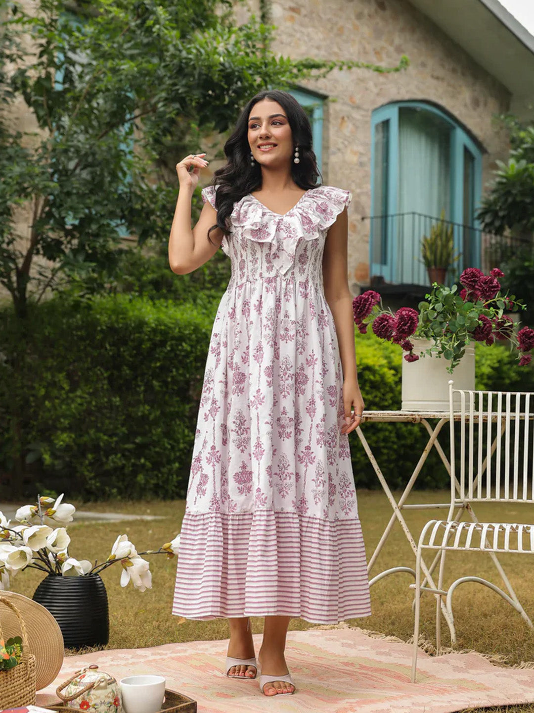 Leela Dress | Lavender Blush