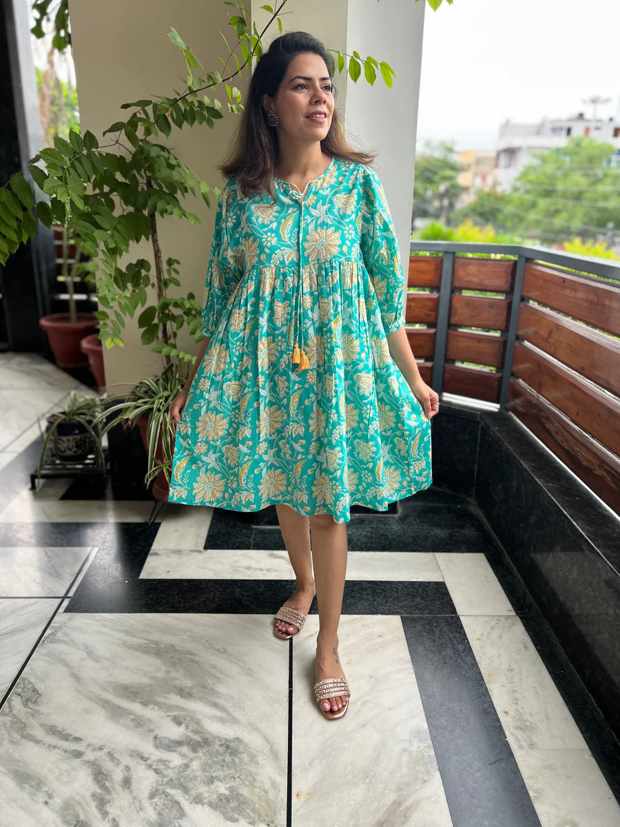 Sapna Dress | Aqua