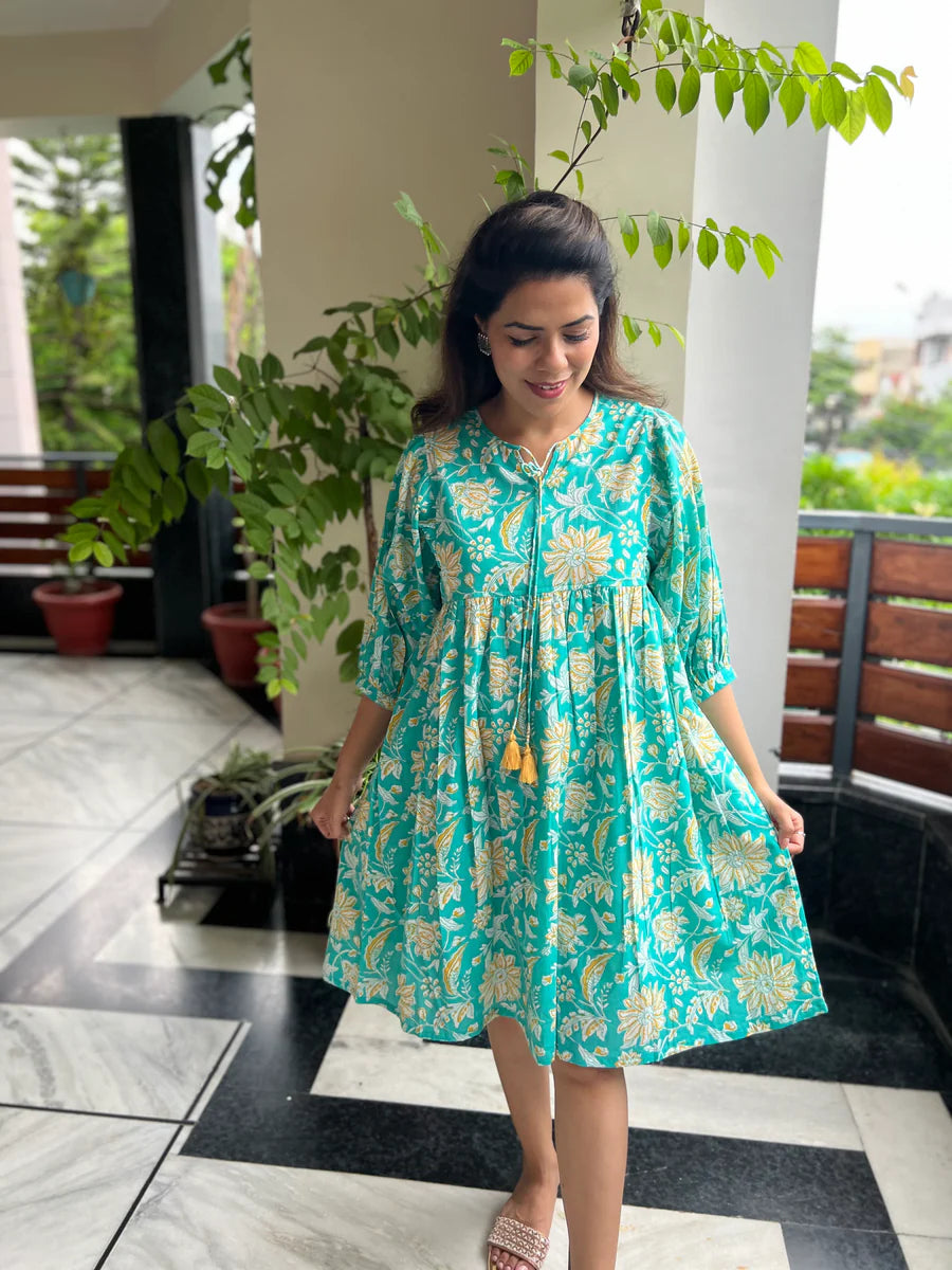 Sapna Dress | Aqua