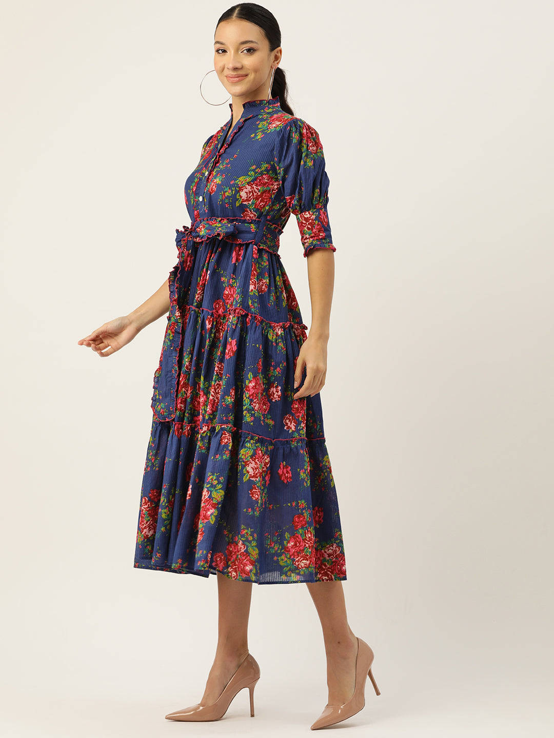 Saumya Dress | Deep Blue