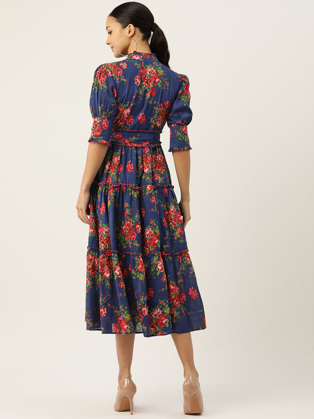 Saumya Dress | Deep Blue