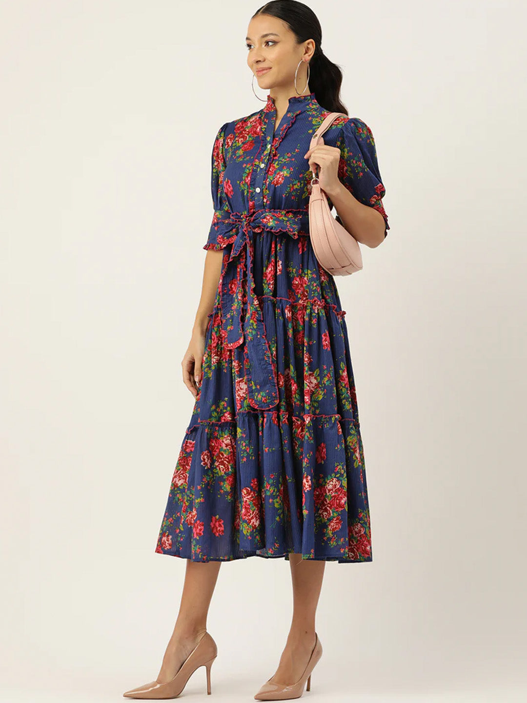 Saumya Dress | Deep Blue