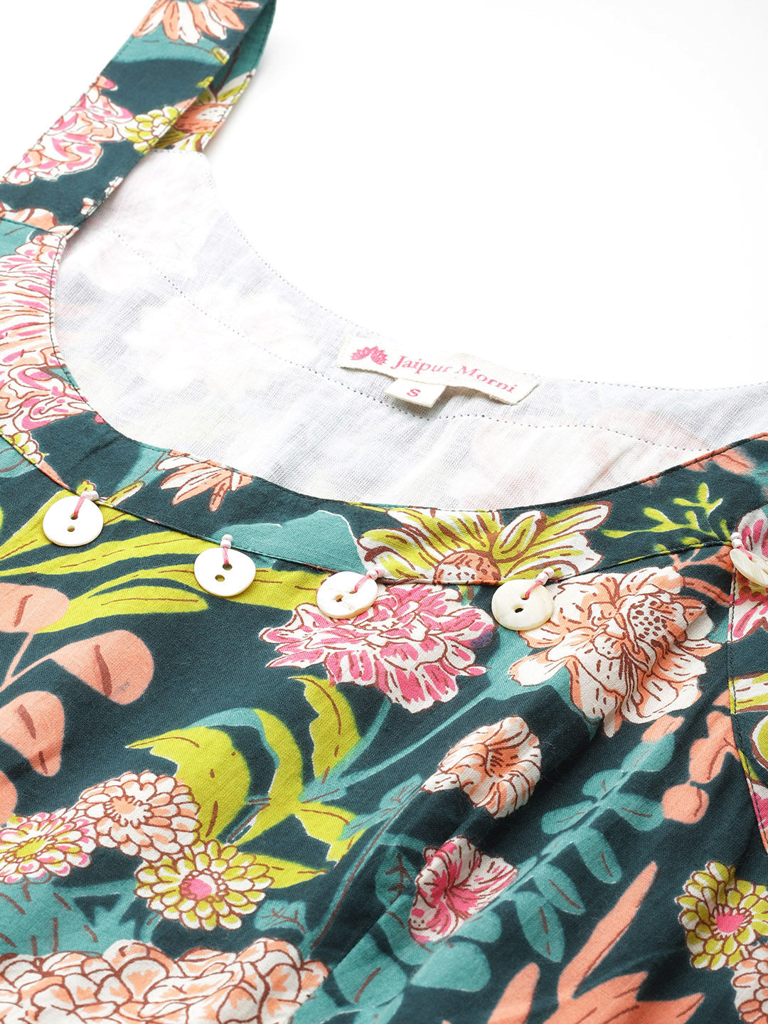 Surya Dress | Indigo Floral