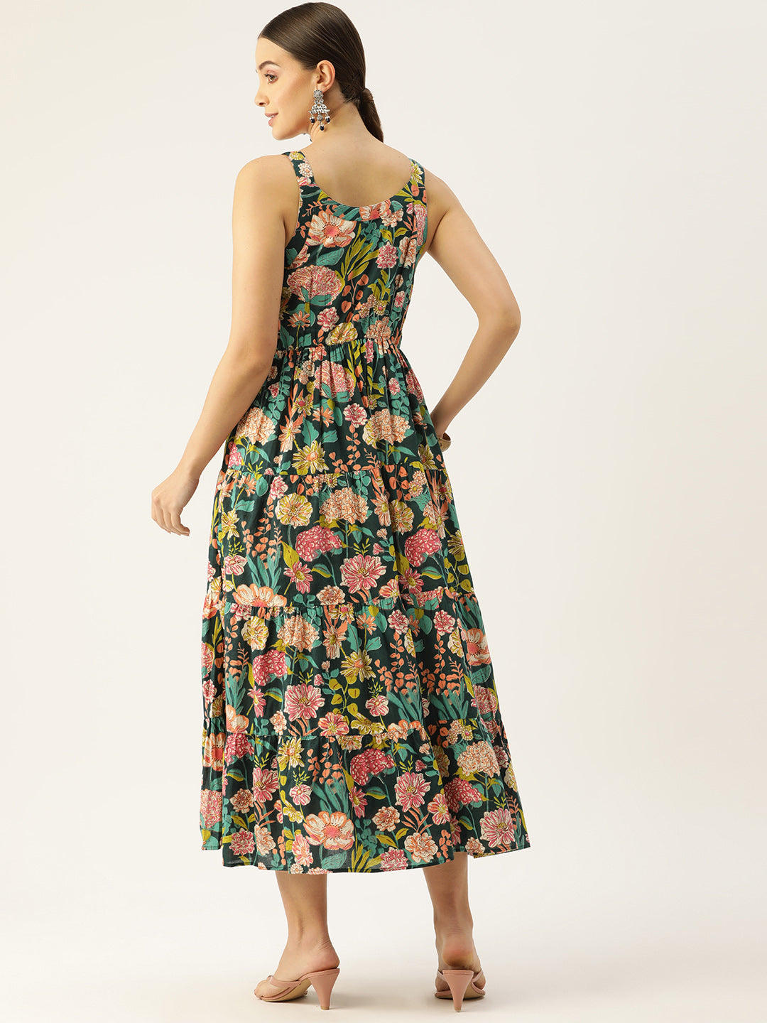 Surya Dress | Indigo Floral