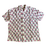 Block Print Button Down Shirt | Pink Booti