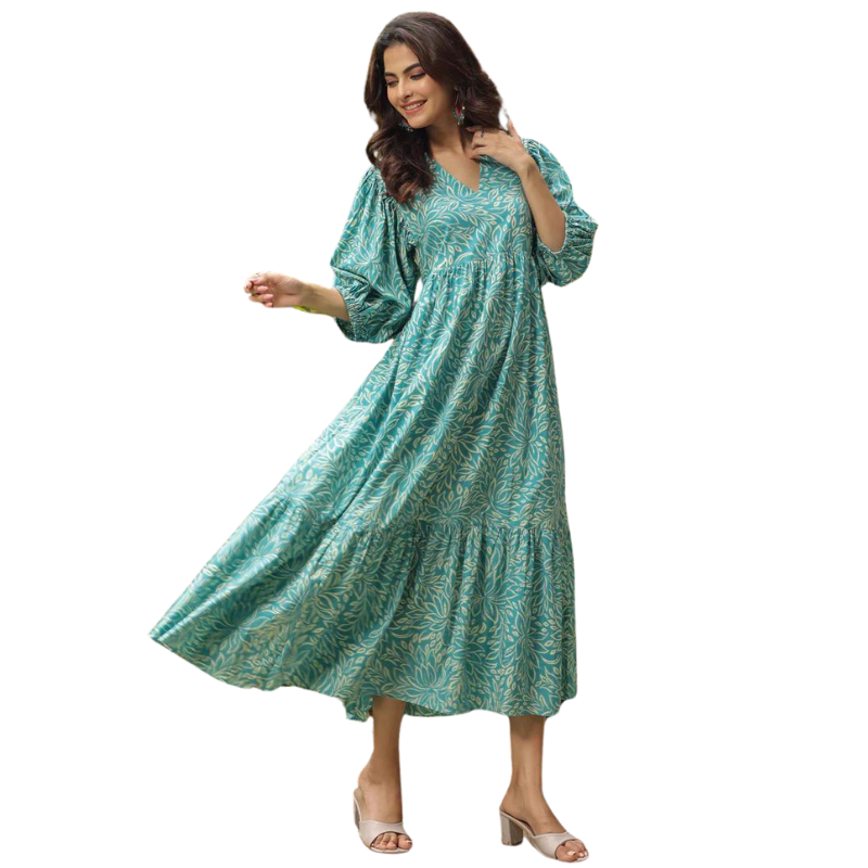 Chandini Dress | Turquoise