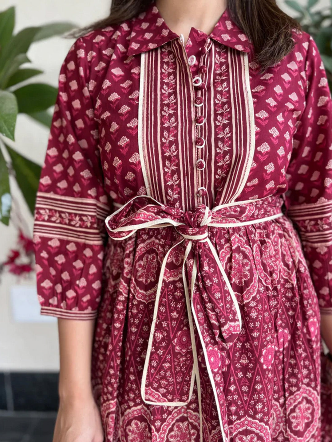 Kalyani Dress | Wine