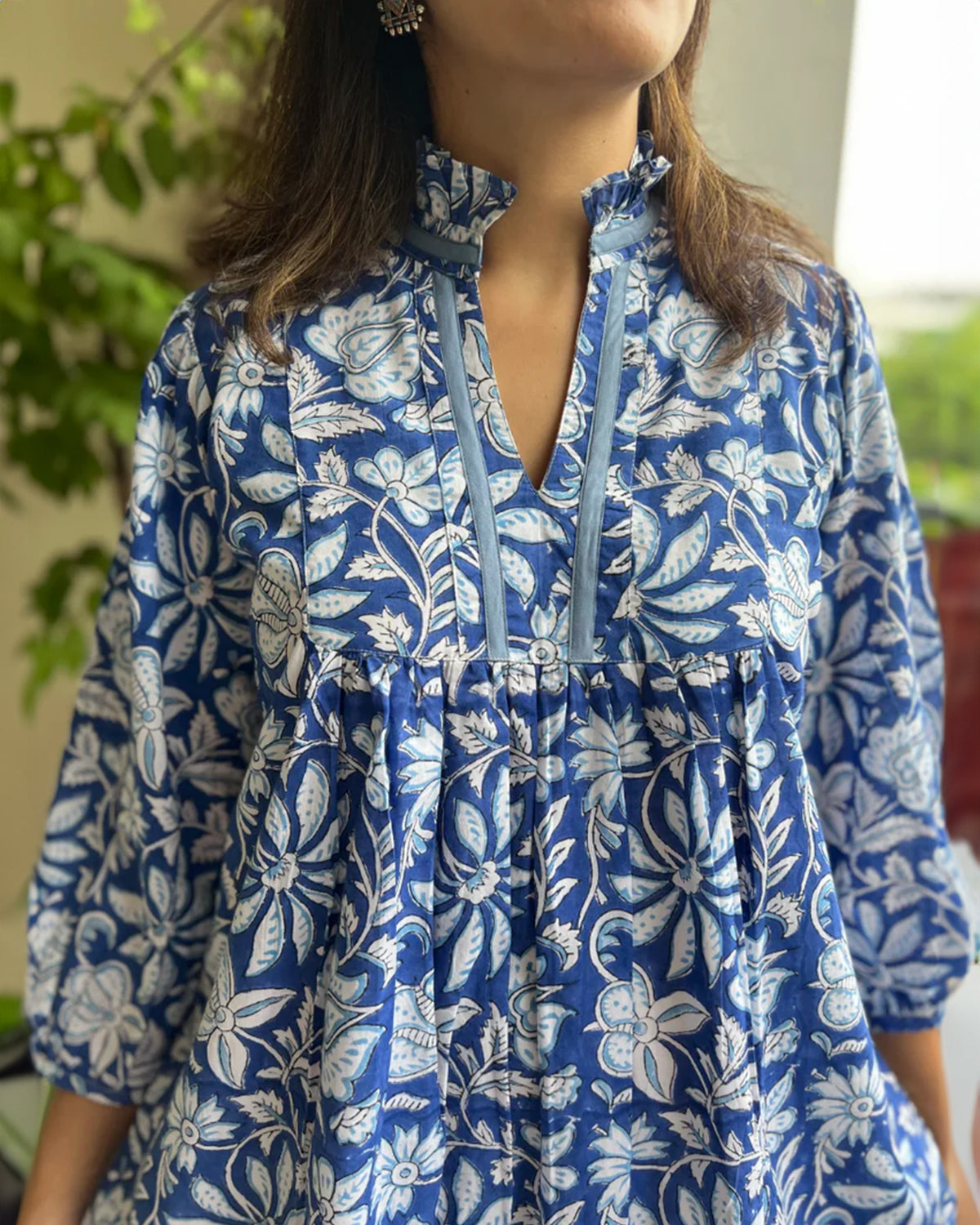 Anshu Dress | Blue Blossom