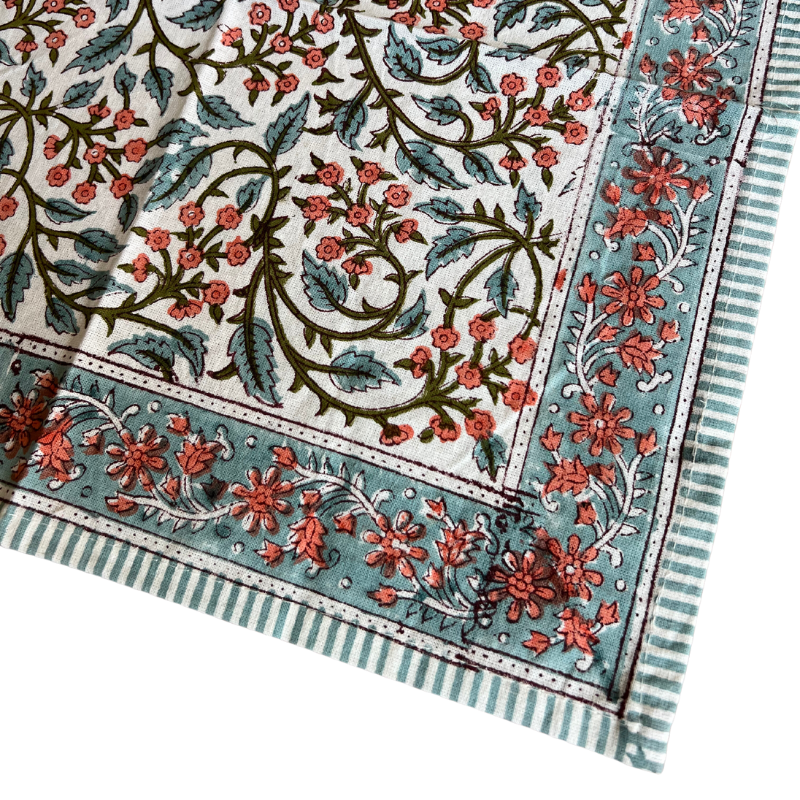 Mughal Jaal Cotton Table Napkins - Set of 6