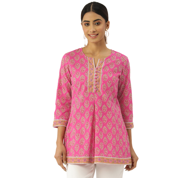 Nandini Top | Brilliant Pink