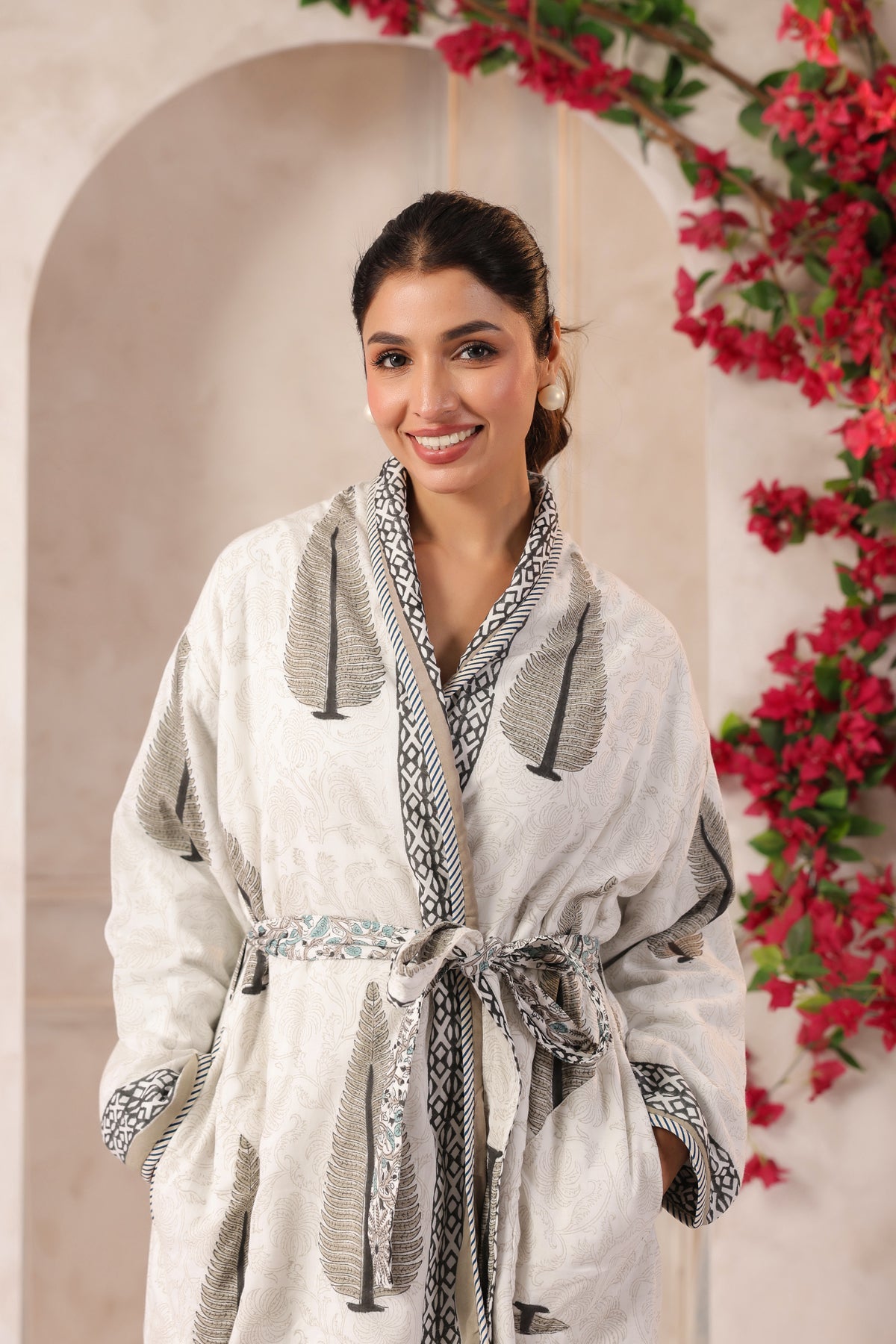 Persian Mughal Printed Reversible Quilted Robes
