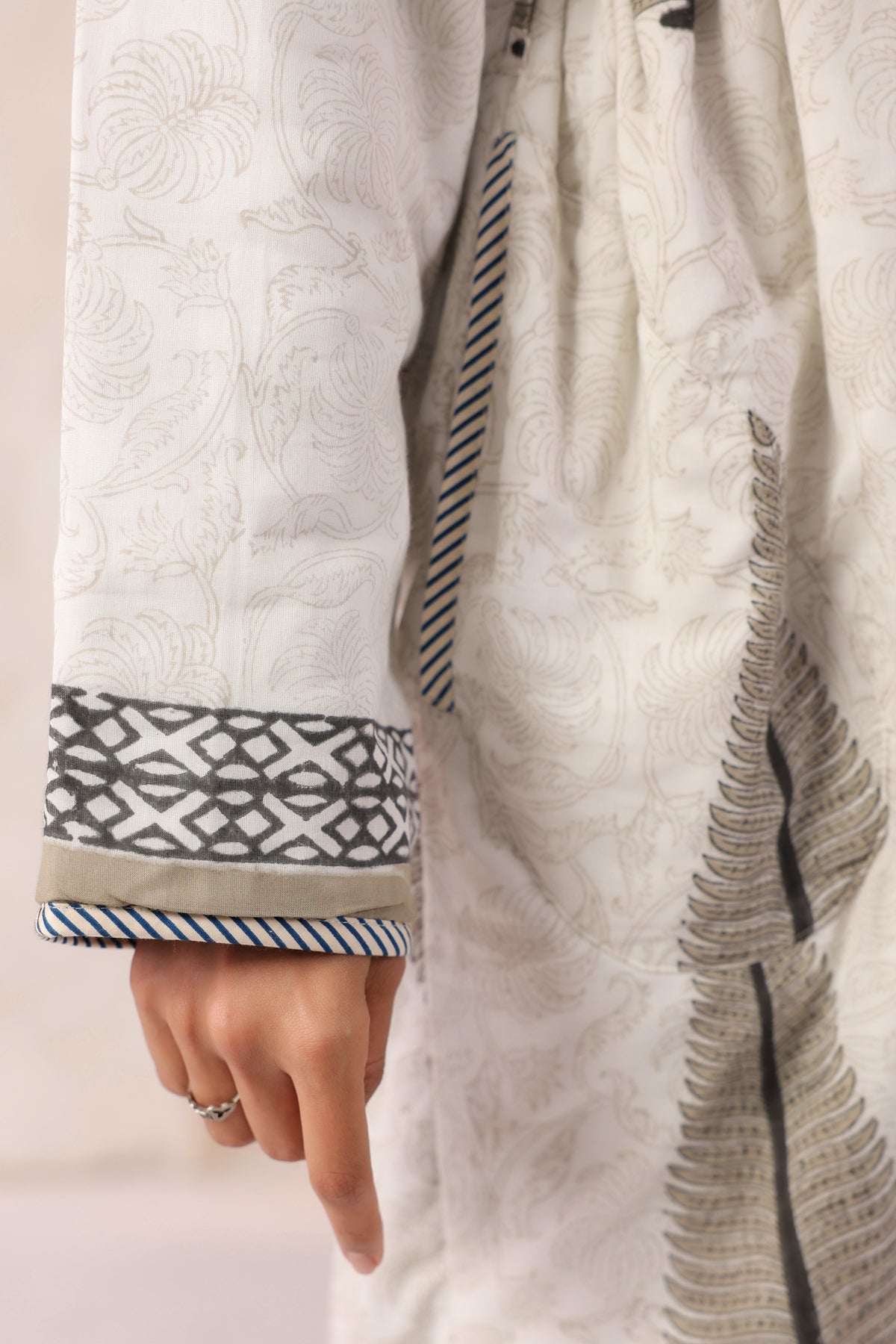 Persian Mughal Printed Reversible Quilted Robes